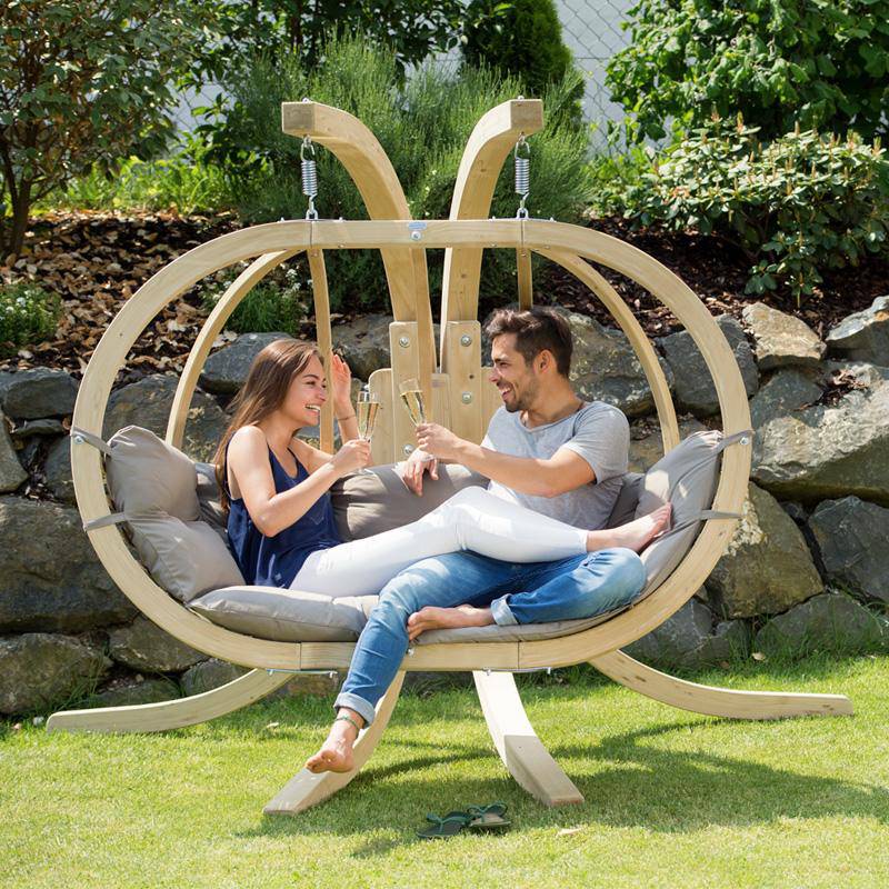 Globo Royal Double Seater Hanging Chair Set