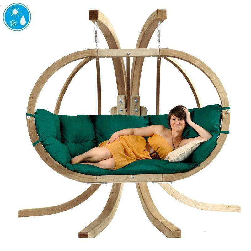 Globo Royal Double Seater Hanging Chair Set