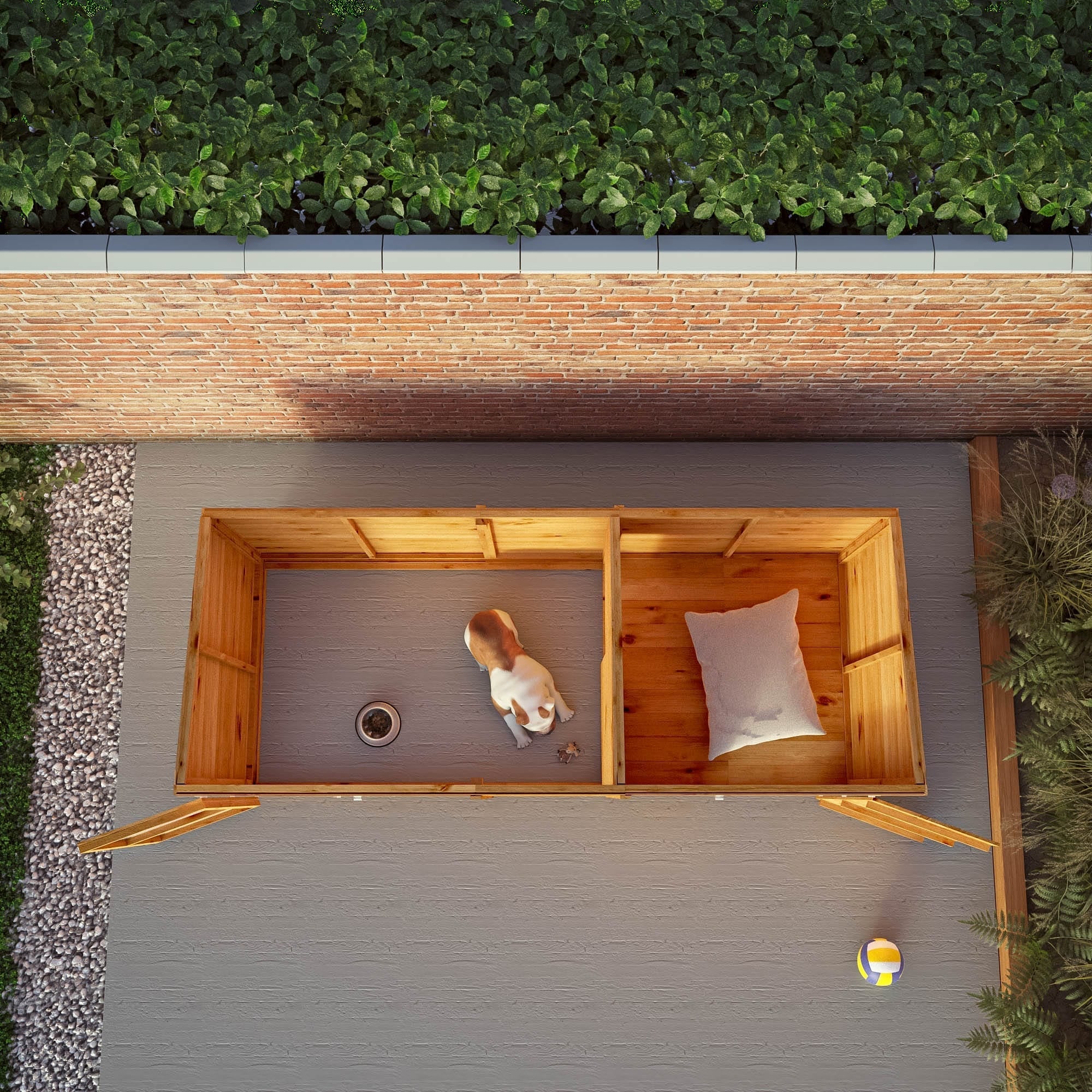 Mercia 10x4 Pent Berkshire Dog Kennel & Run