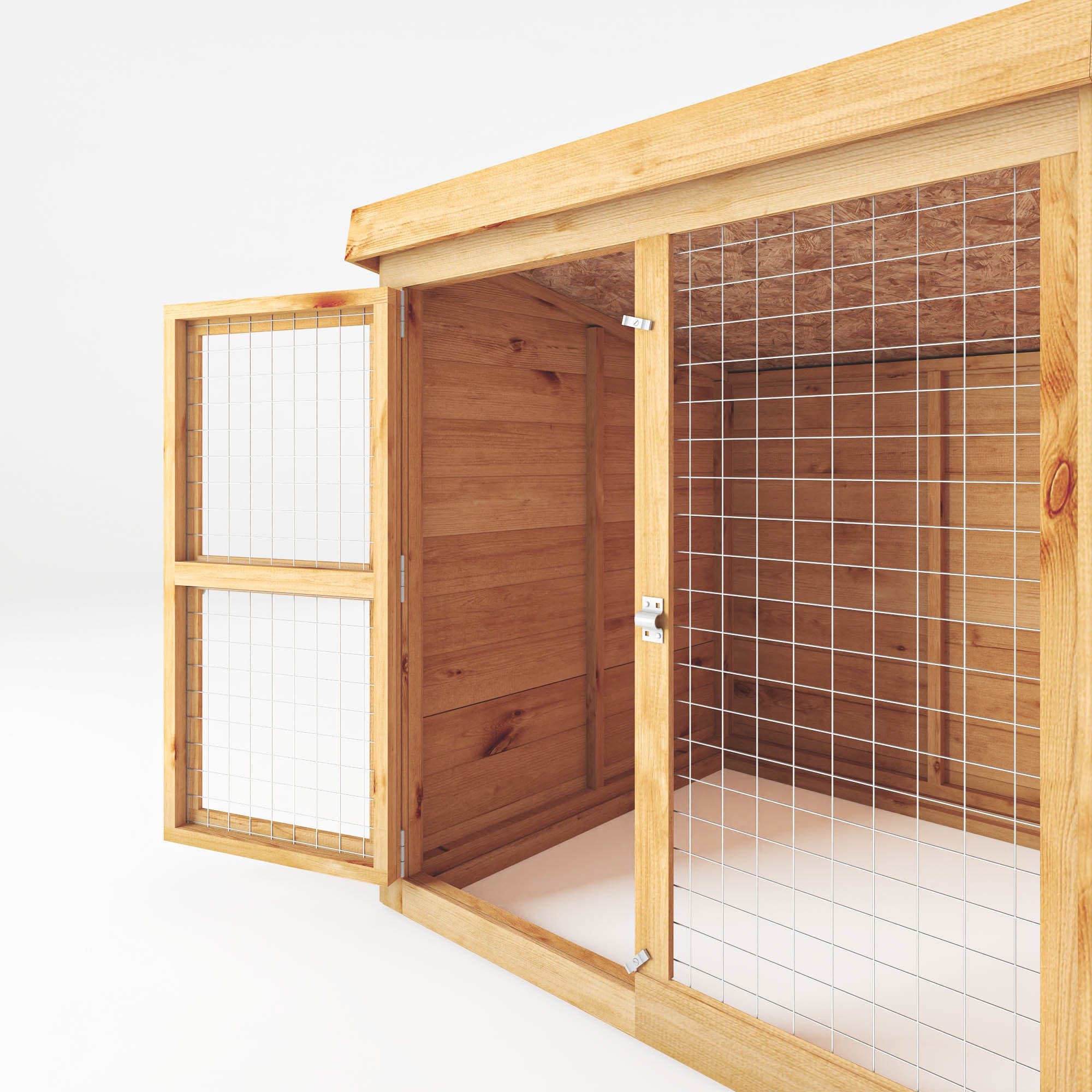 Mercia 10x4 Pent Berkshire Dog Kennel & Run