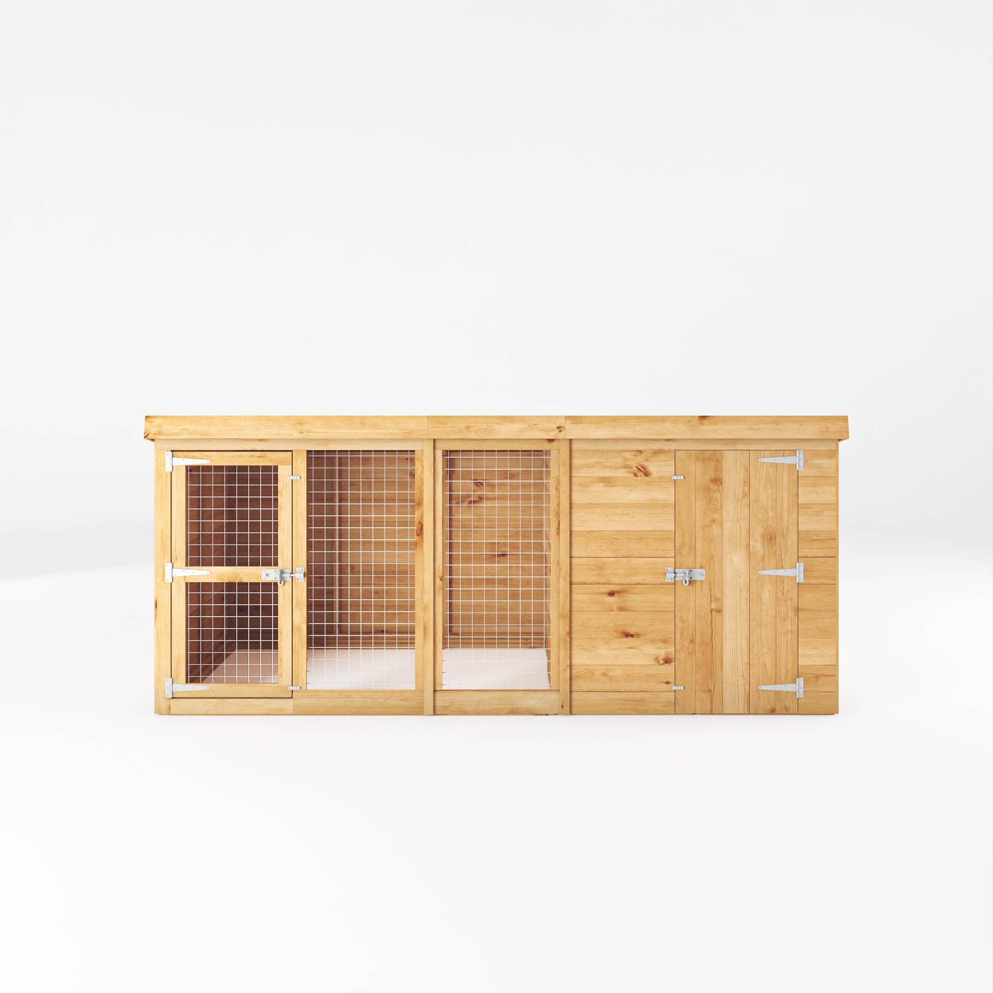 Mercia 10x4 Pent Berkshire Dog Kennel & Run