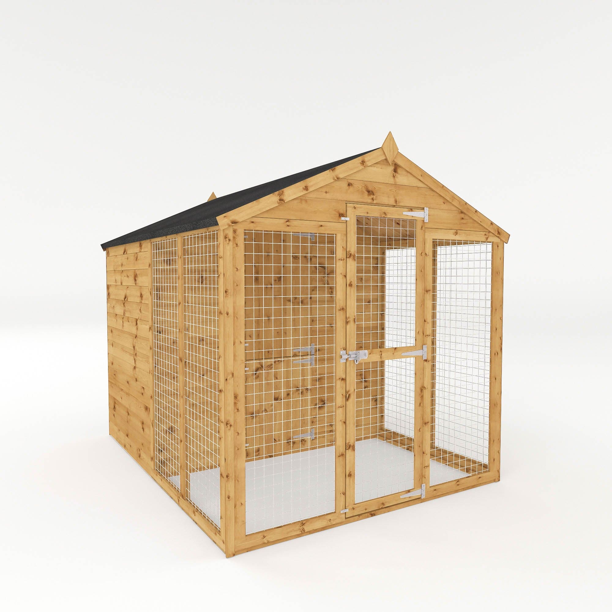 Mercia 8 x 6 Staffordshire Apex Dog Kennel & Run