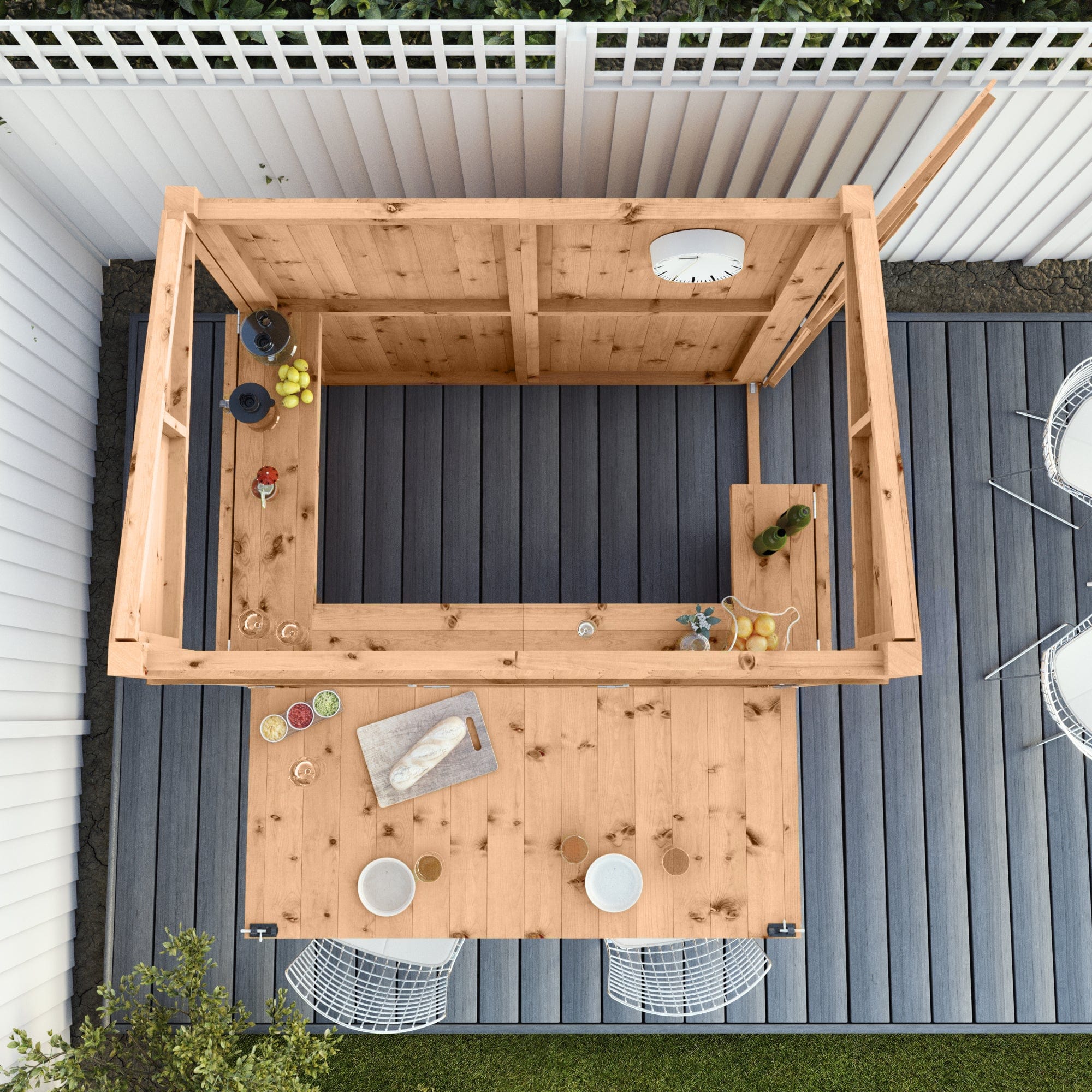 Mercia 6 x 4 Premium Pressure Treated Garden Bar With Shutters