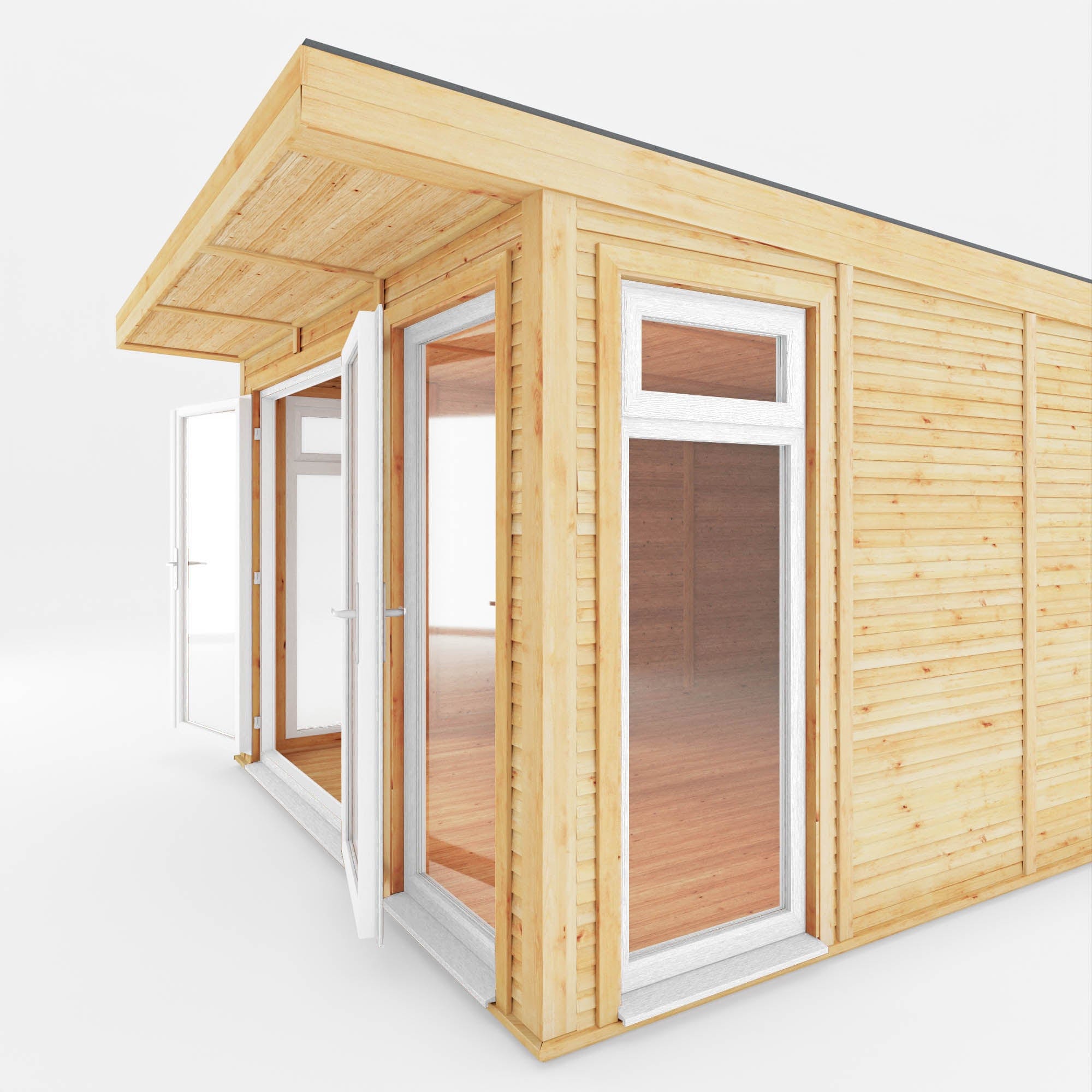 Mercia 3m x 4m The Edwinstowe Insulated Garden Room with White UPVC