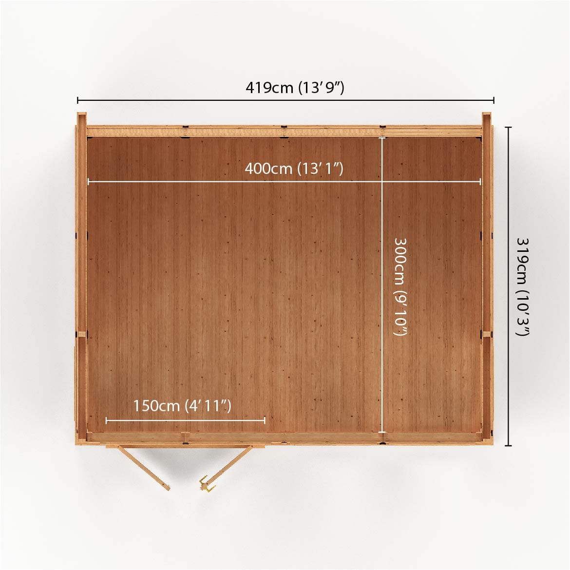 Mercia Sherwood Edwinstowe 4m x 3m Insulated Garden Room