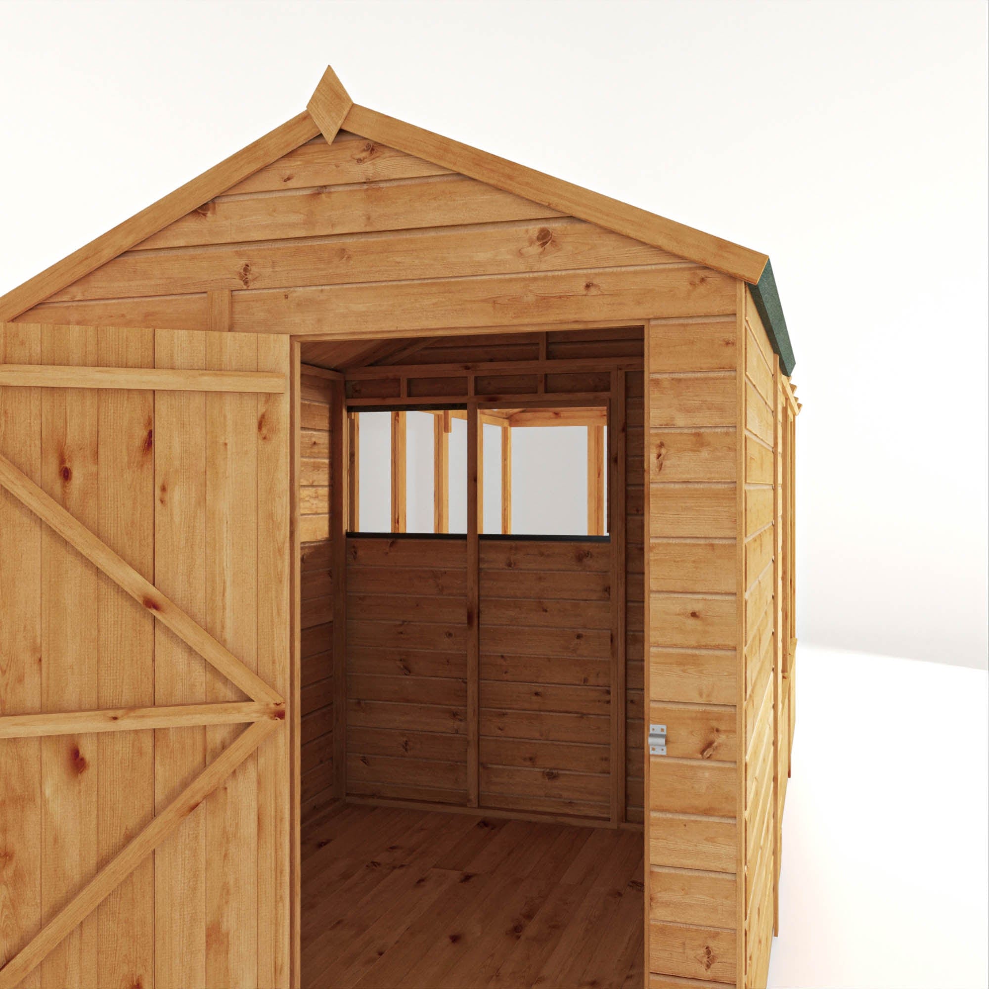 Mercia 14 x 6 Premium Woodsman Apex Styrene Combi Greenhouse