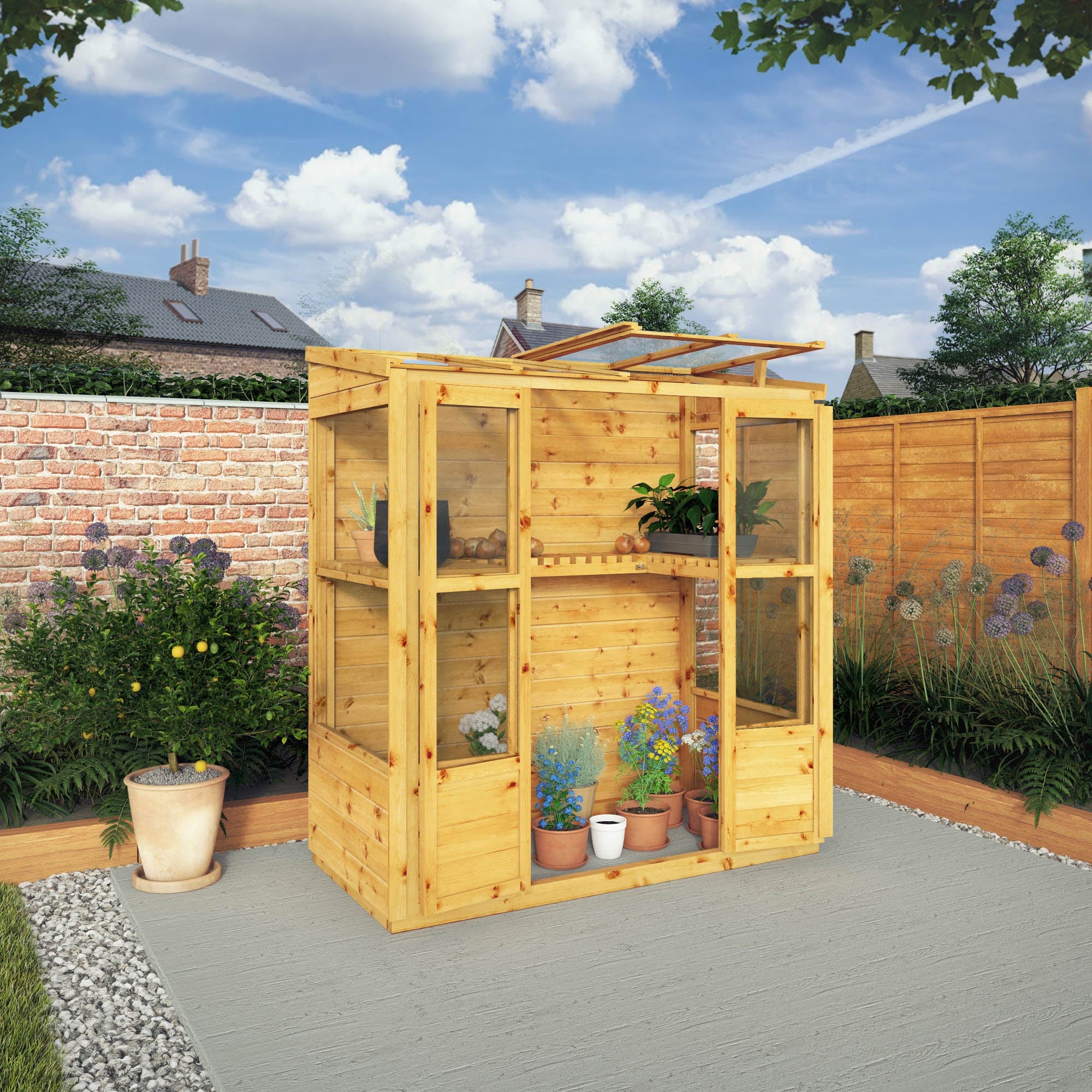 Mercia 6 x 3 Wooden Victorian Greenhouse