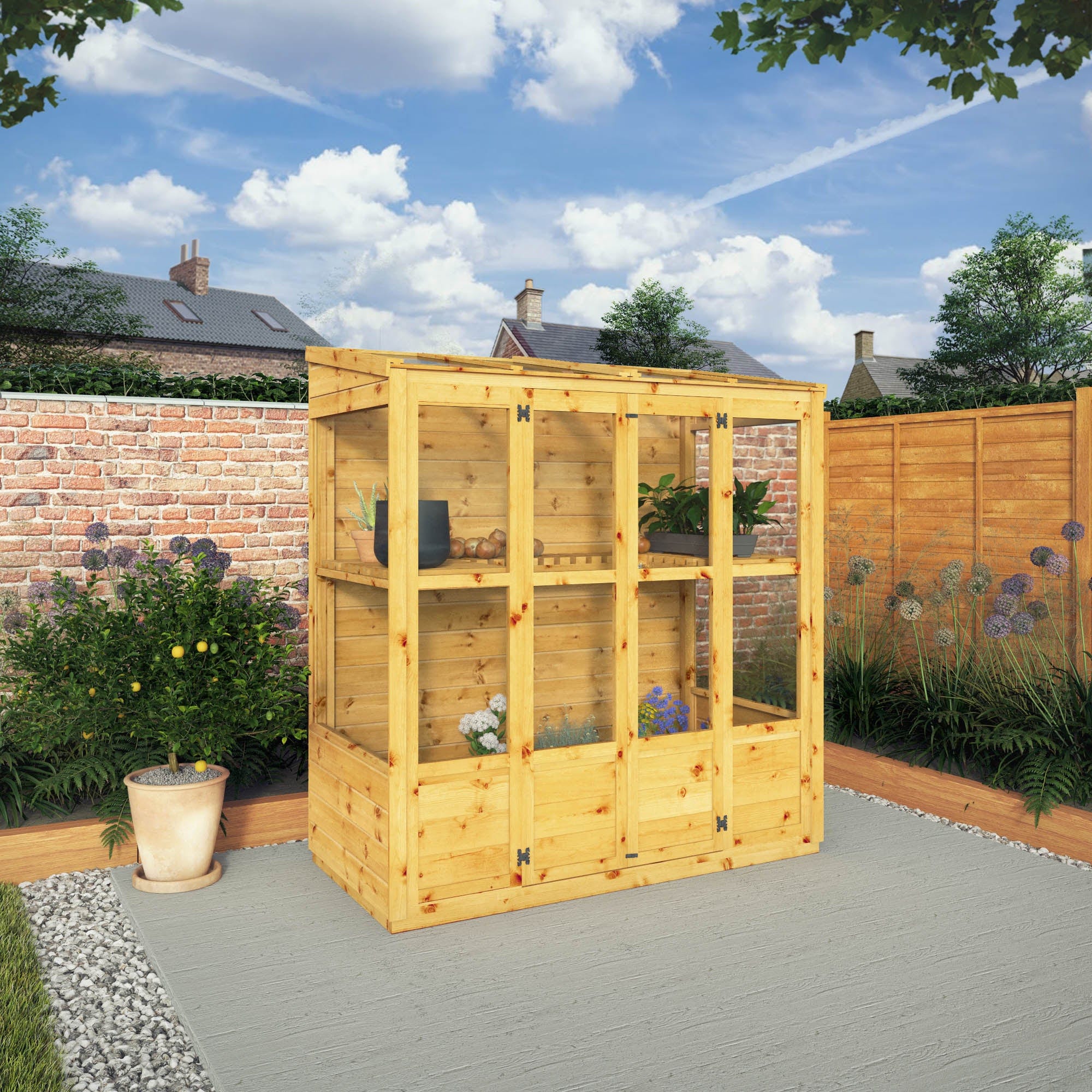 Mercia 6 x 3 Wooden Victorian Greenhouse