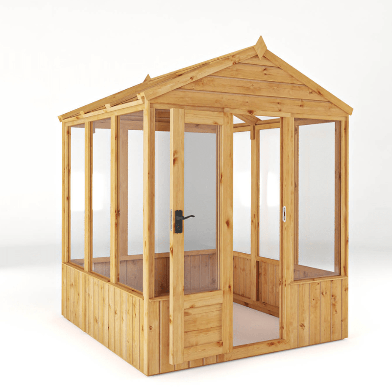 Mercia 6 x 6 Premium Woodsman Apex Glass Greenhouse