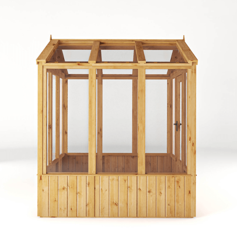 Mercia 6 x 6 Premium Woodsman Apex Glass Greenhouse