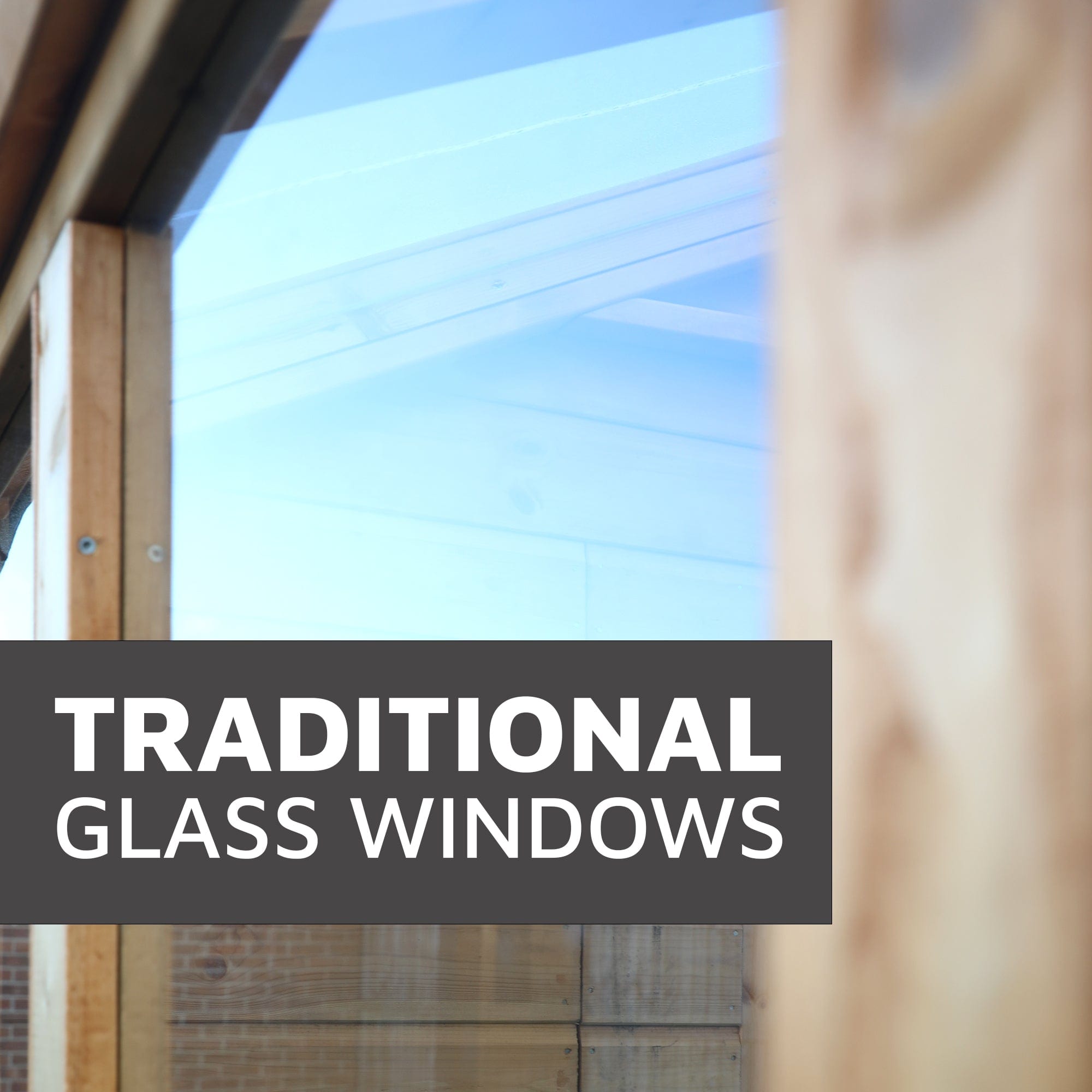 Mercia 6 x 6 Premium Woodsman Apex Glass Greenhouse