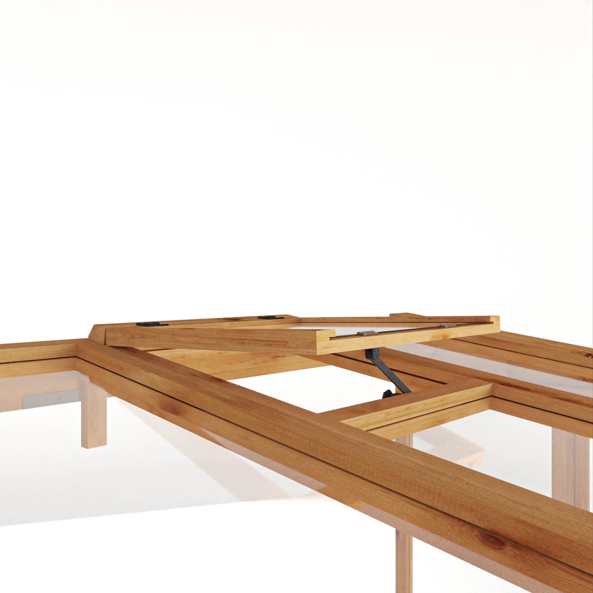 Mercia 8 x 4 Premium Woodsman Pent Glass Lean-To Greenhouse