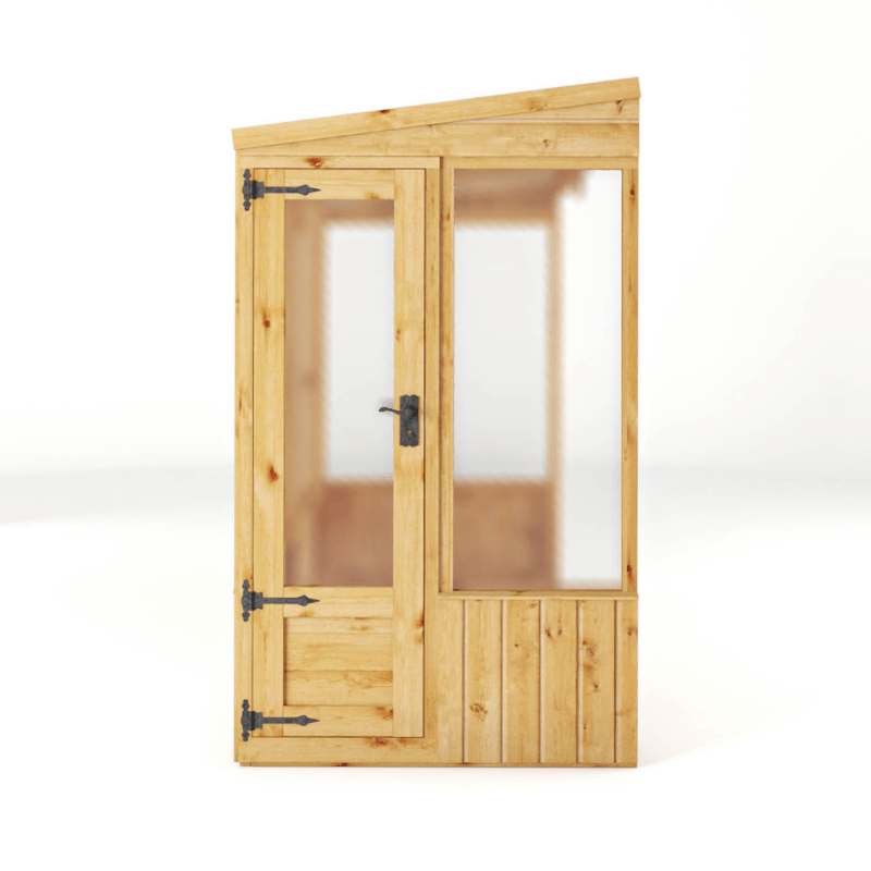 Mercia 8 x 4 Premium Woodsman Pent Polycarbonate Lean-To Greenhouse