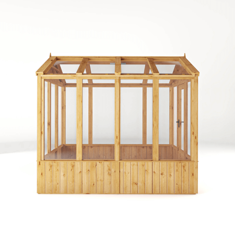 Mercia 8 x 6 Premium Woodsman Apex Glass Greenhouse