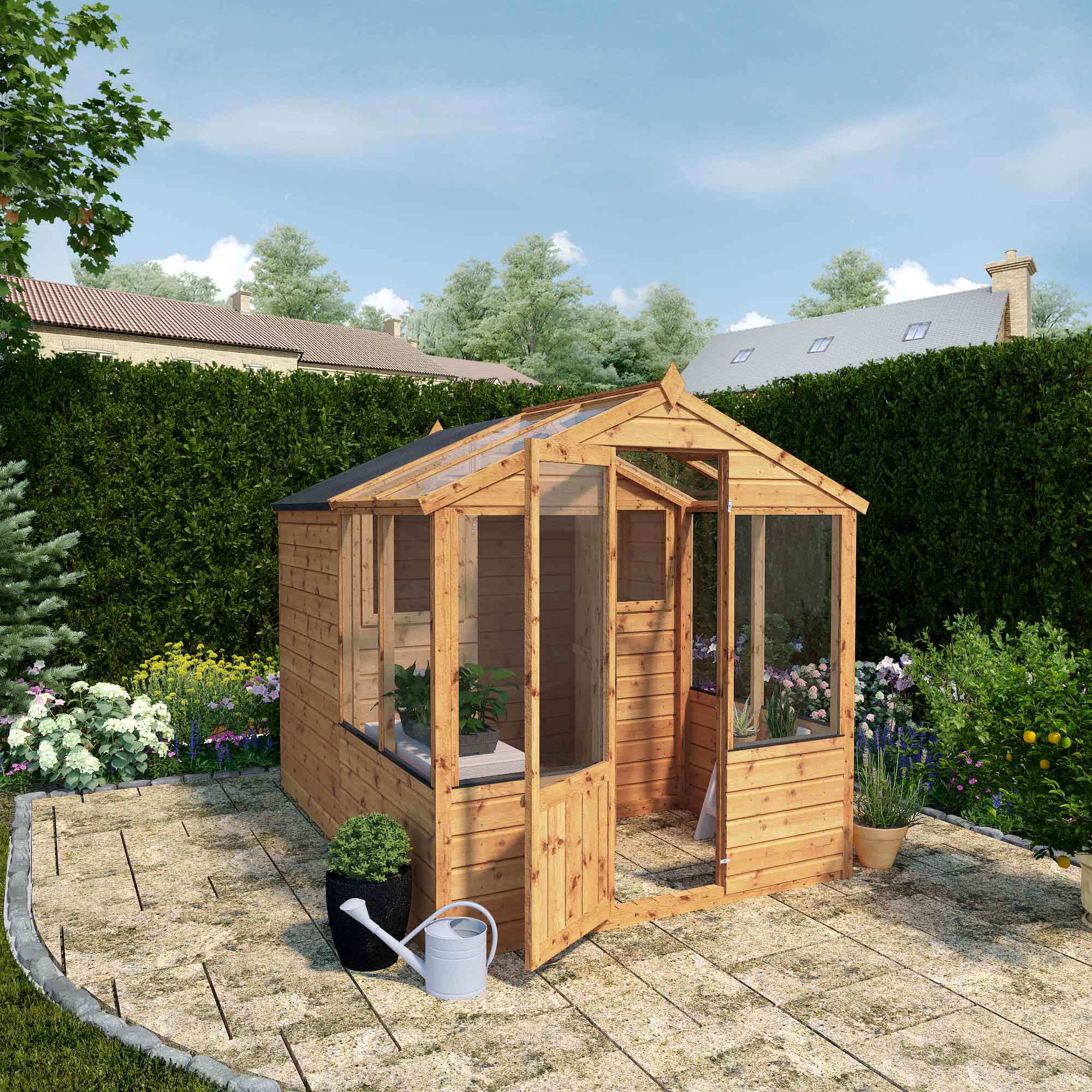 Mercia 8 x 6 Combi Greenhouse and Storage Shed