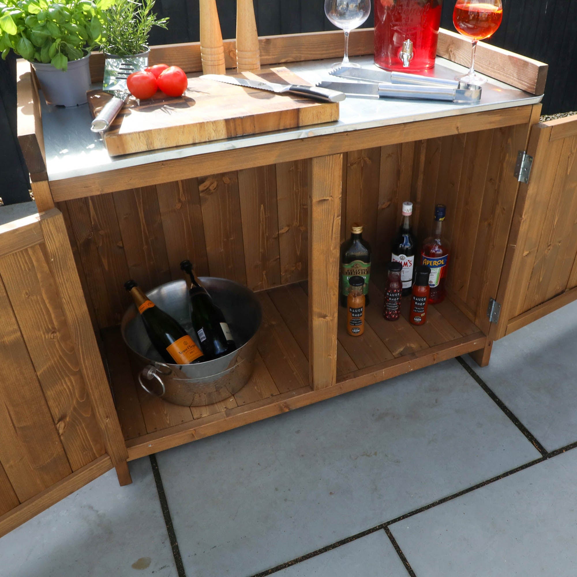 Mercia Trent Double Outdoor Kitchen Cabinet