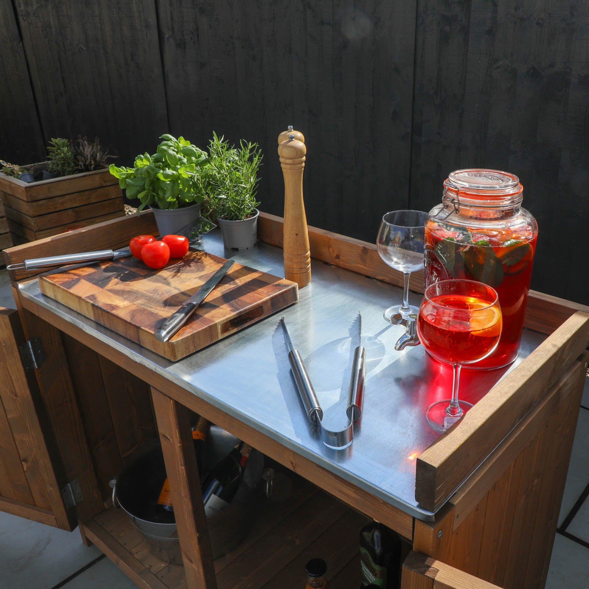 Mercia Trent Double Outdoor Kitchen Cabinet