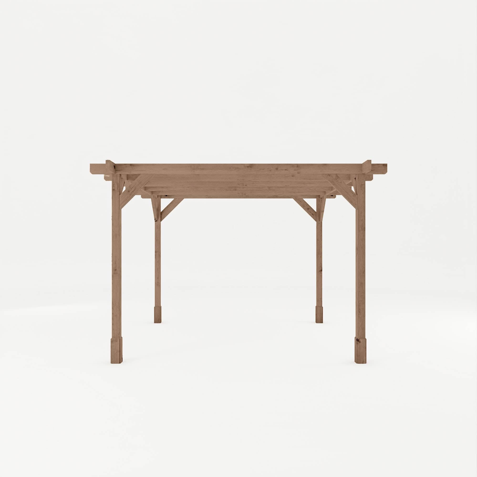 Mercia 10 x 10 (3.0m x 3.0m) Traditional Pressure Treated Wooden Pergola