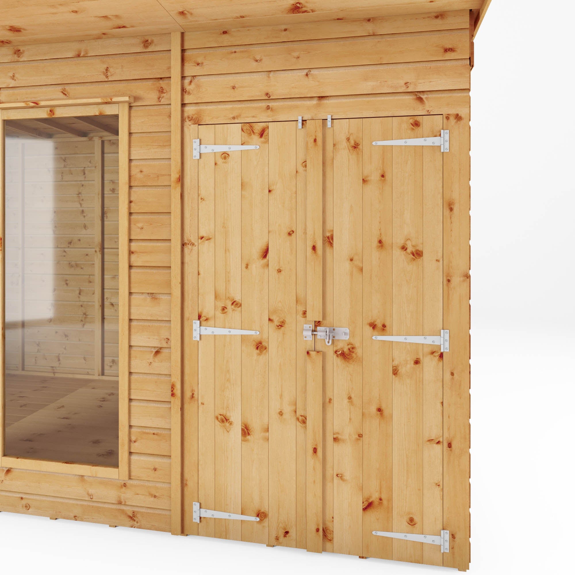 Mercia 14 x 6 Maine Pent Summerhouse with Side Shed