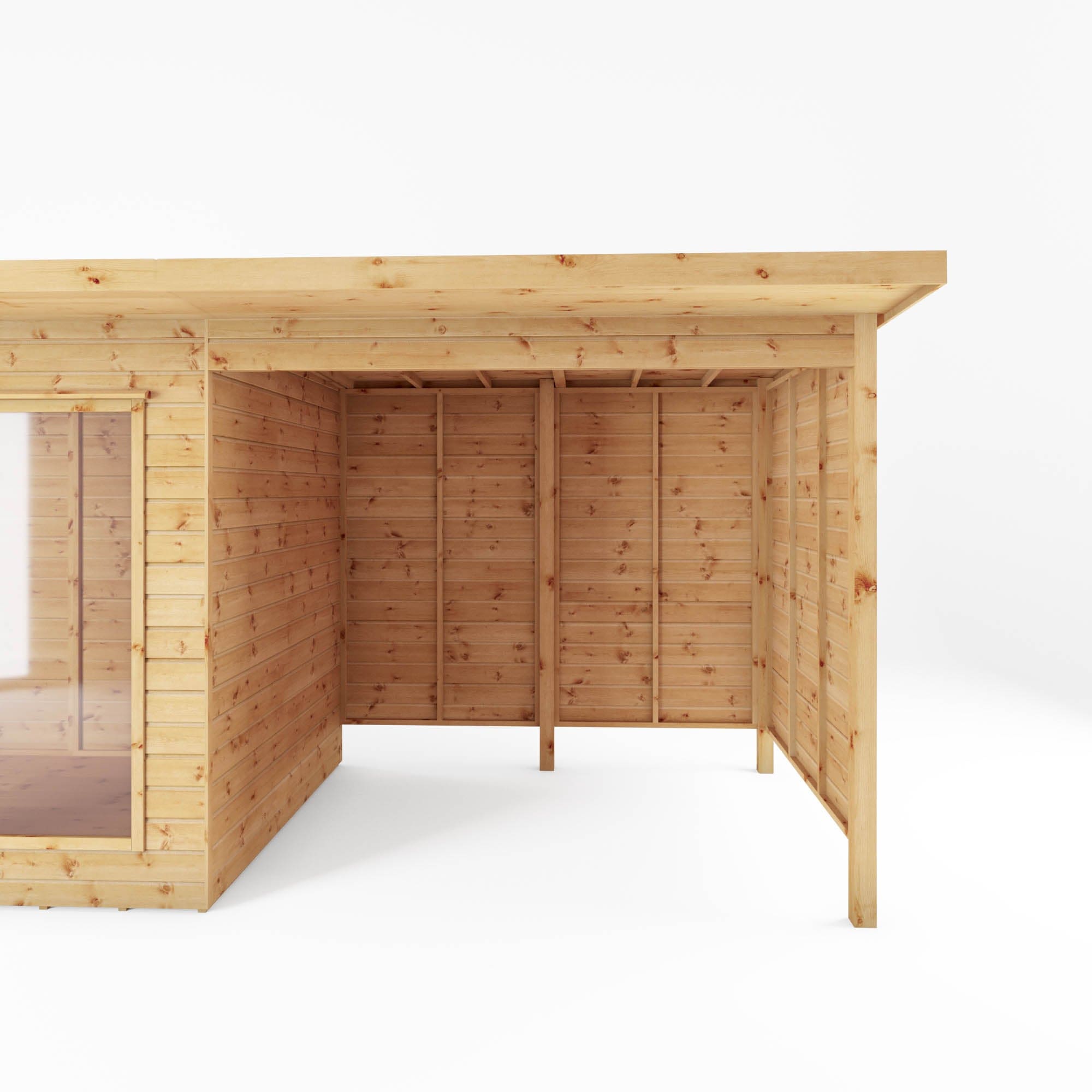 Mercia 18 x 6 Maine Pent Summerhouse with Patio Area