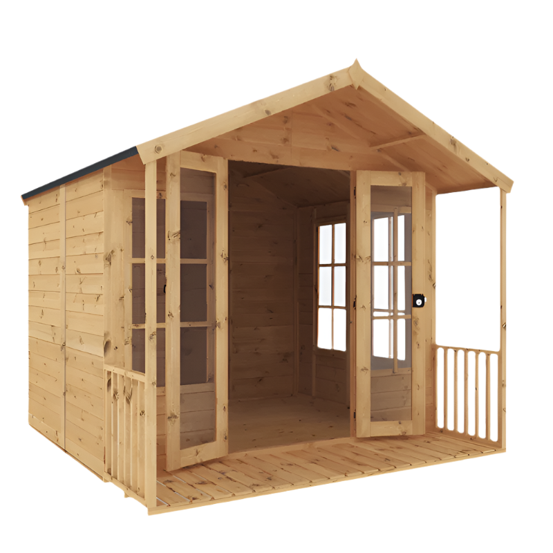Mercia 8 x 8 Wessex Summerhouse with Veranda