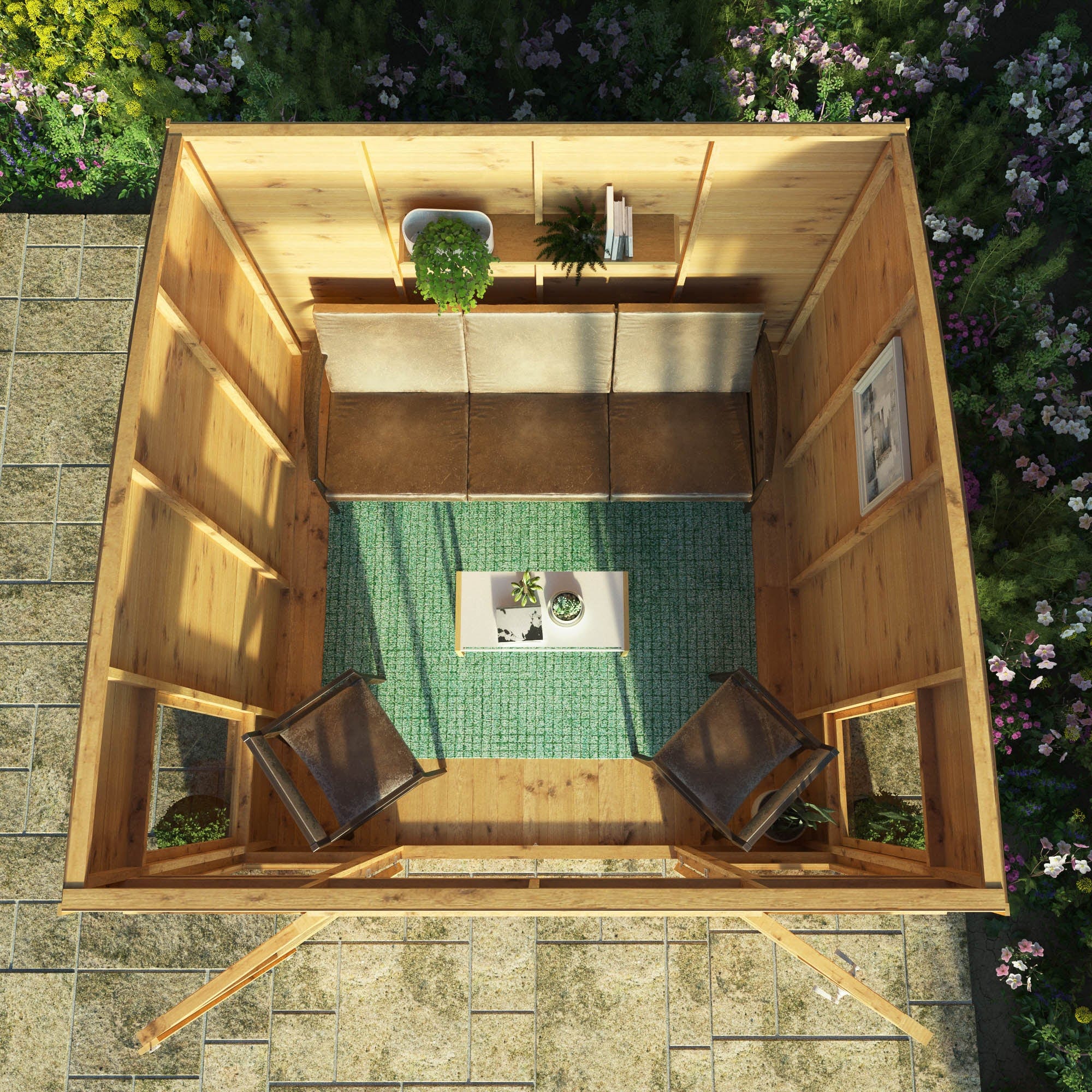Mercia 8 x 8 Helios Curved Roof Summerhouse