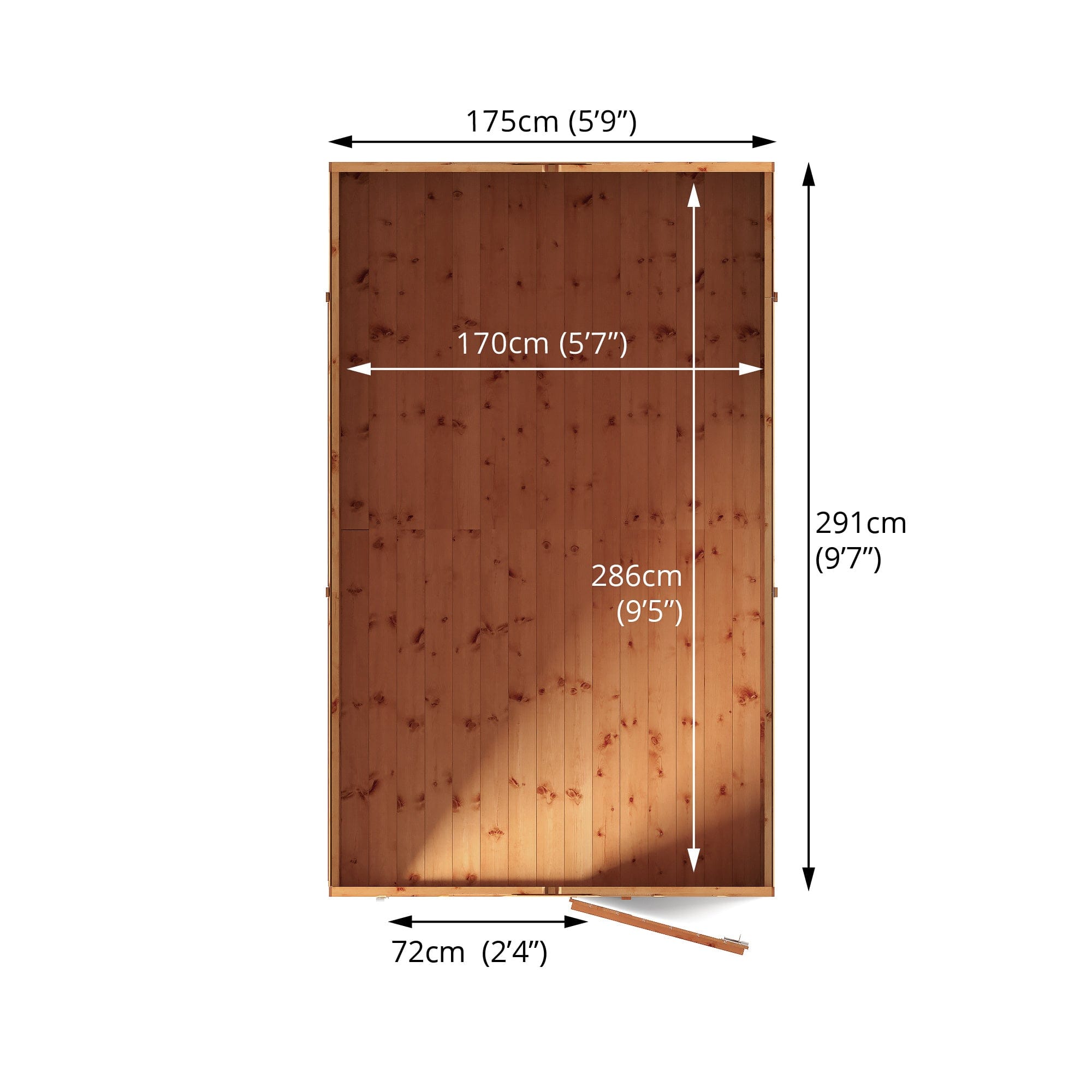 Mercia 10x6 Modular Shiplap Apex Wooden Shed