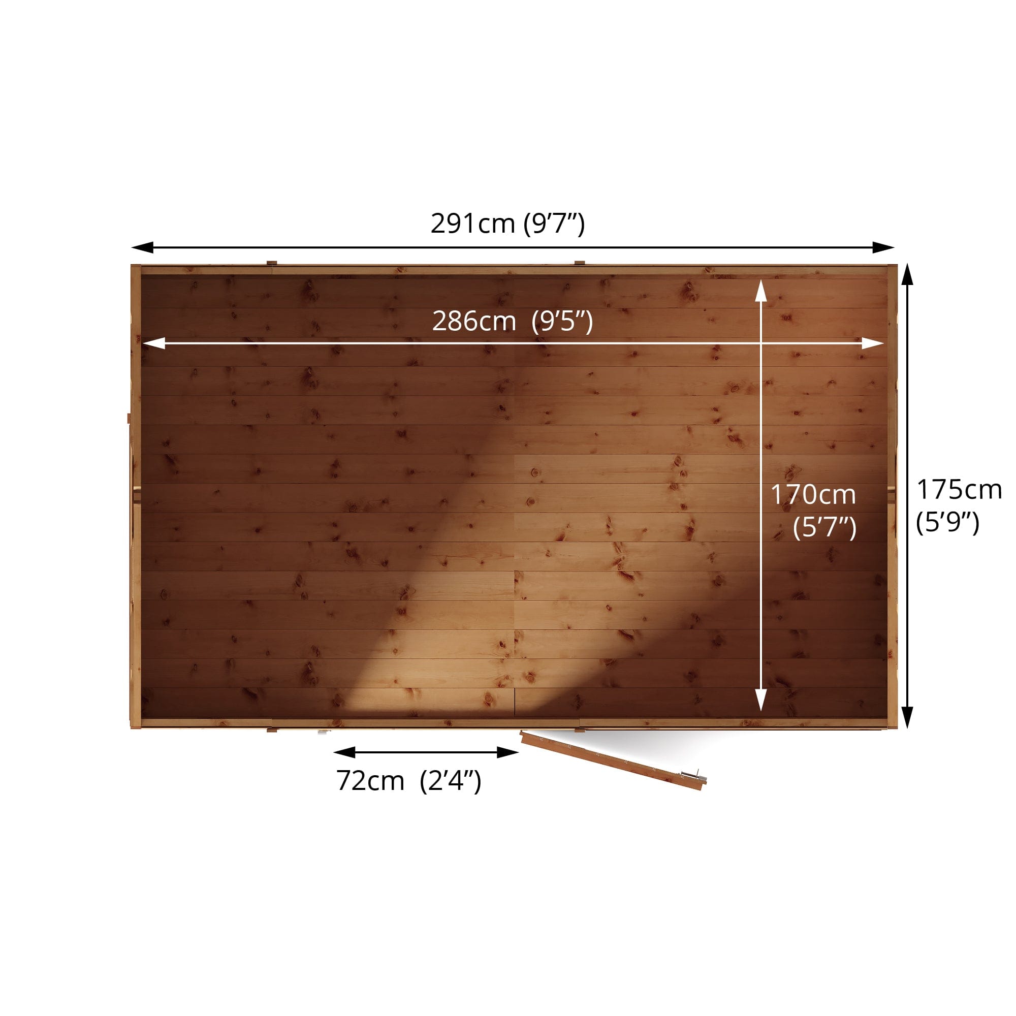 Mercia 10x6 Modular Shiplap Apex Wooden Shed