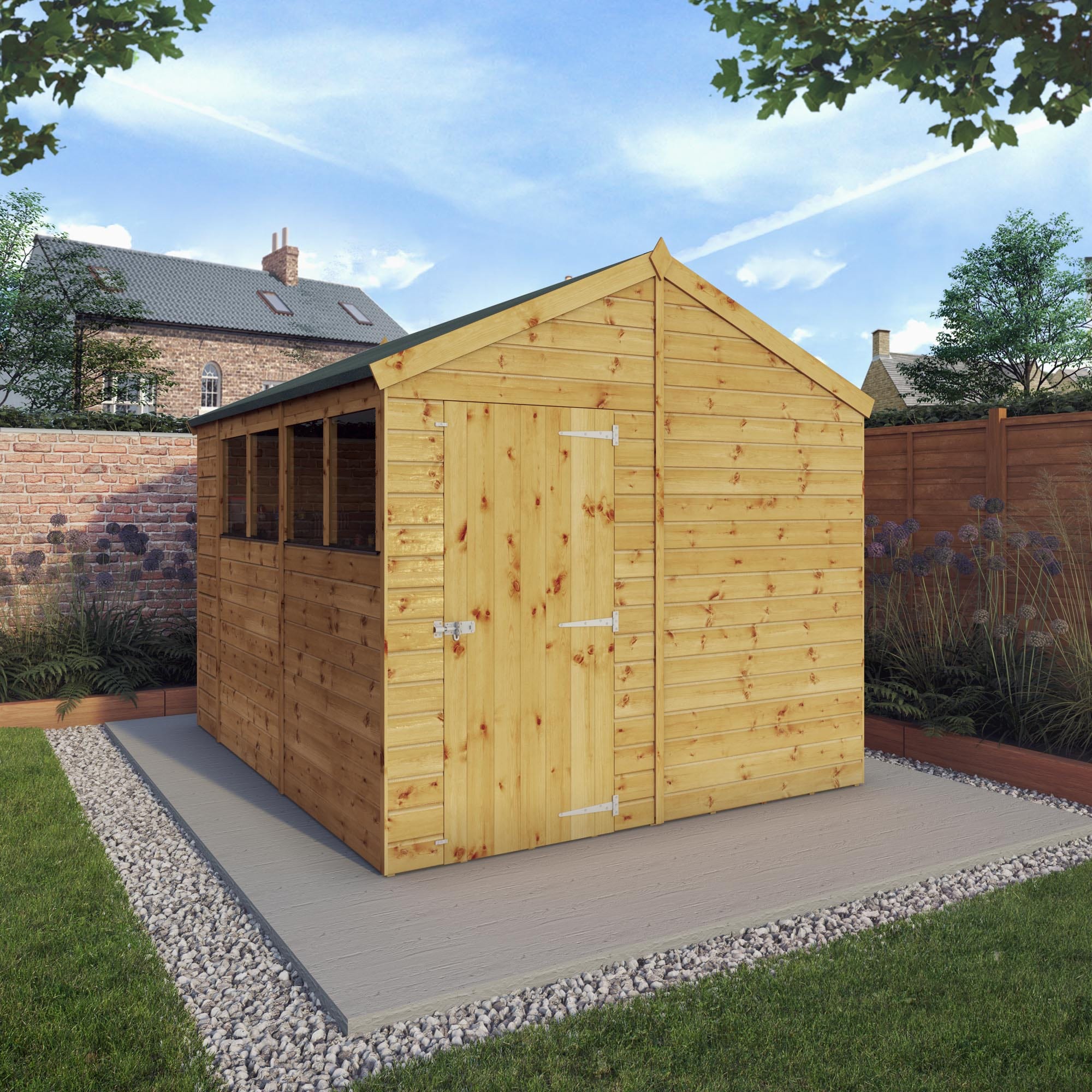 Mercia 10x8 Modular Shiplap Apex Wooden Shed
