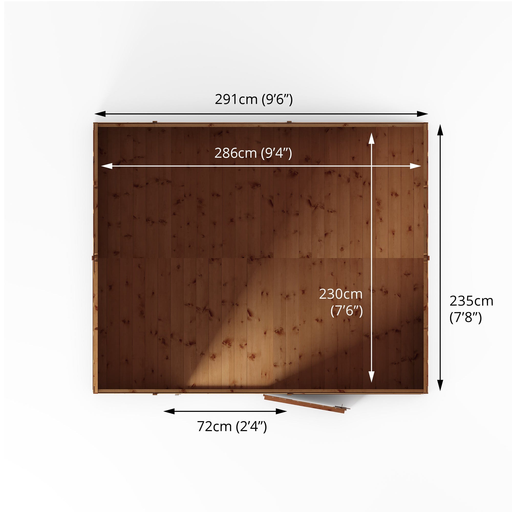 Mercia 10x8 Modular Shiplap Apex Wooden Shed