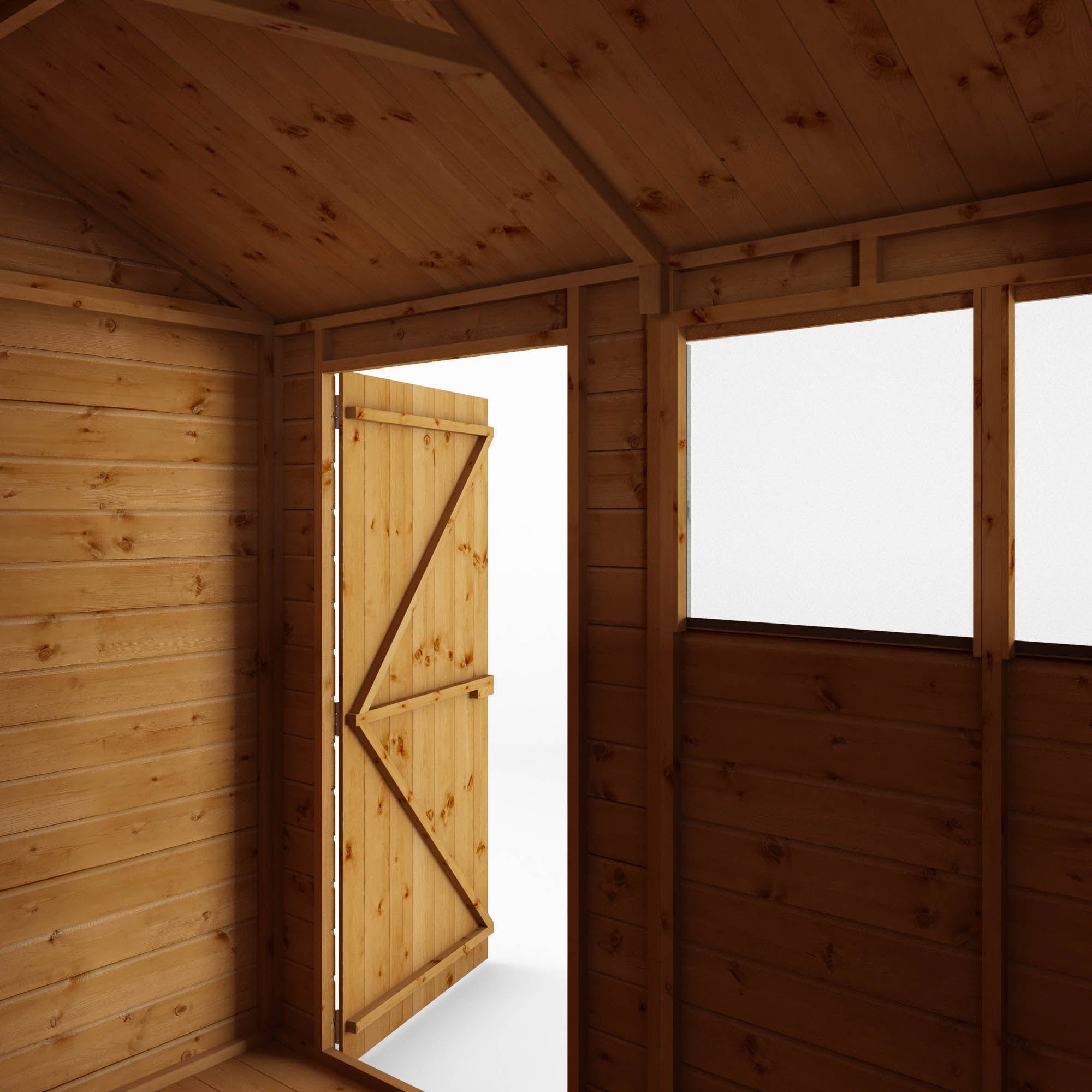 Mercia 8 x 6 Modular Shiplap Apex Shed