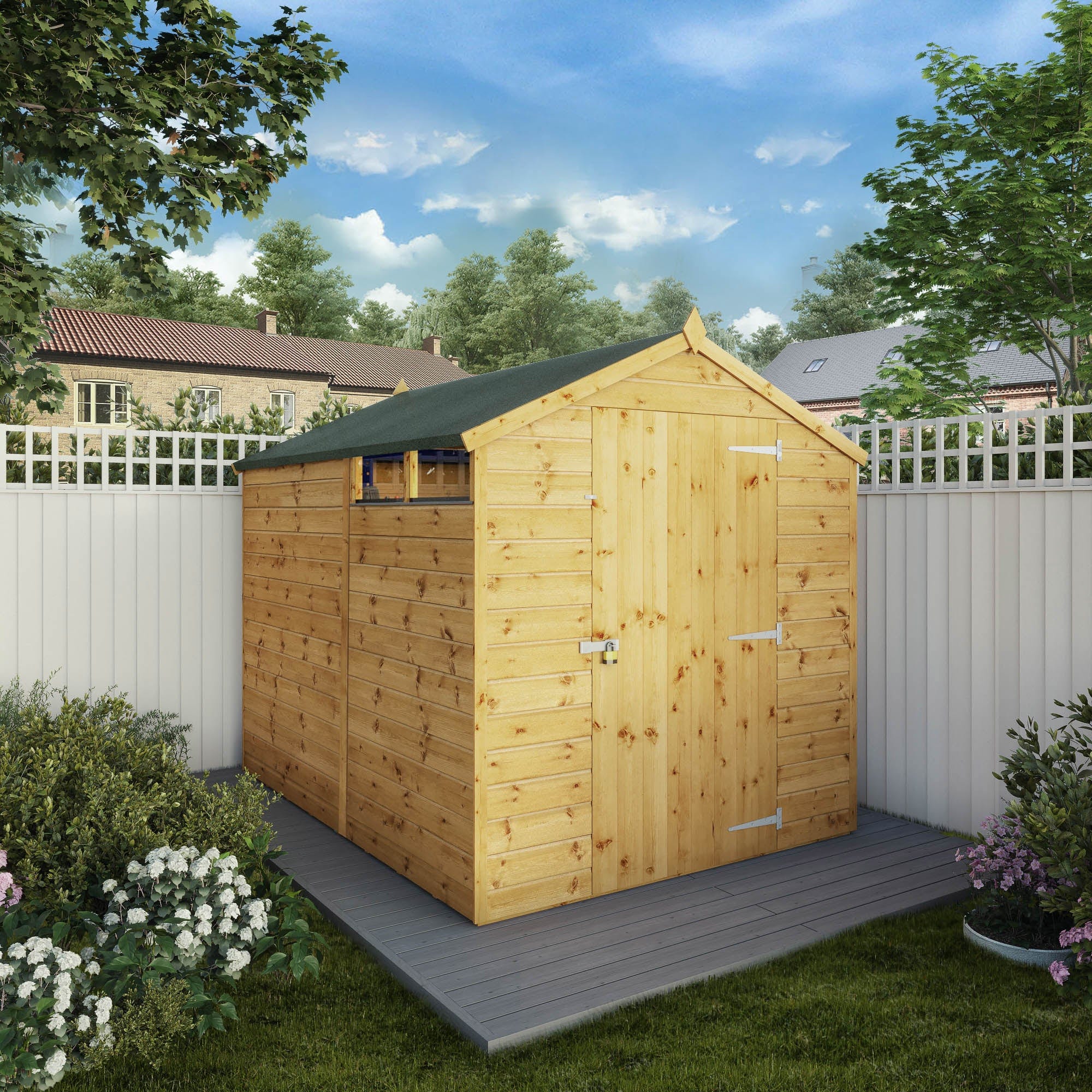 Mercia 8x6 Security Shiplap Apex Shed