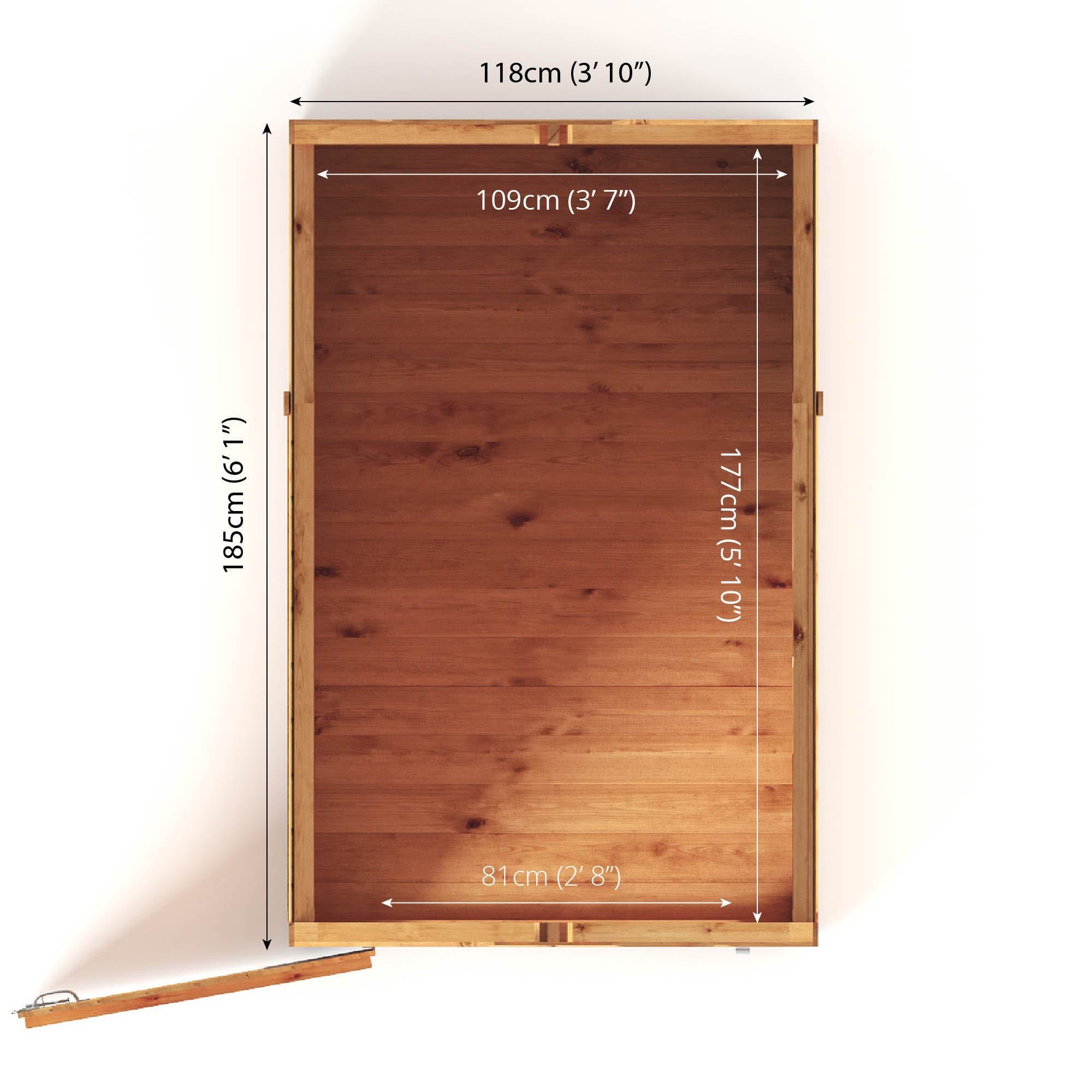 Mercia The Woodsman 6x4 Shiplap Apex Wooden Shed