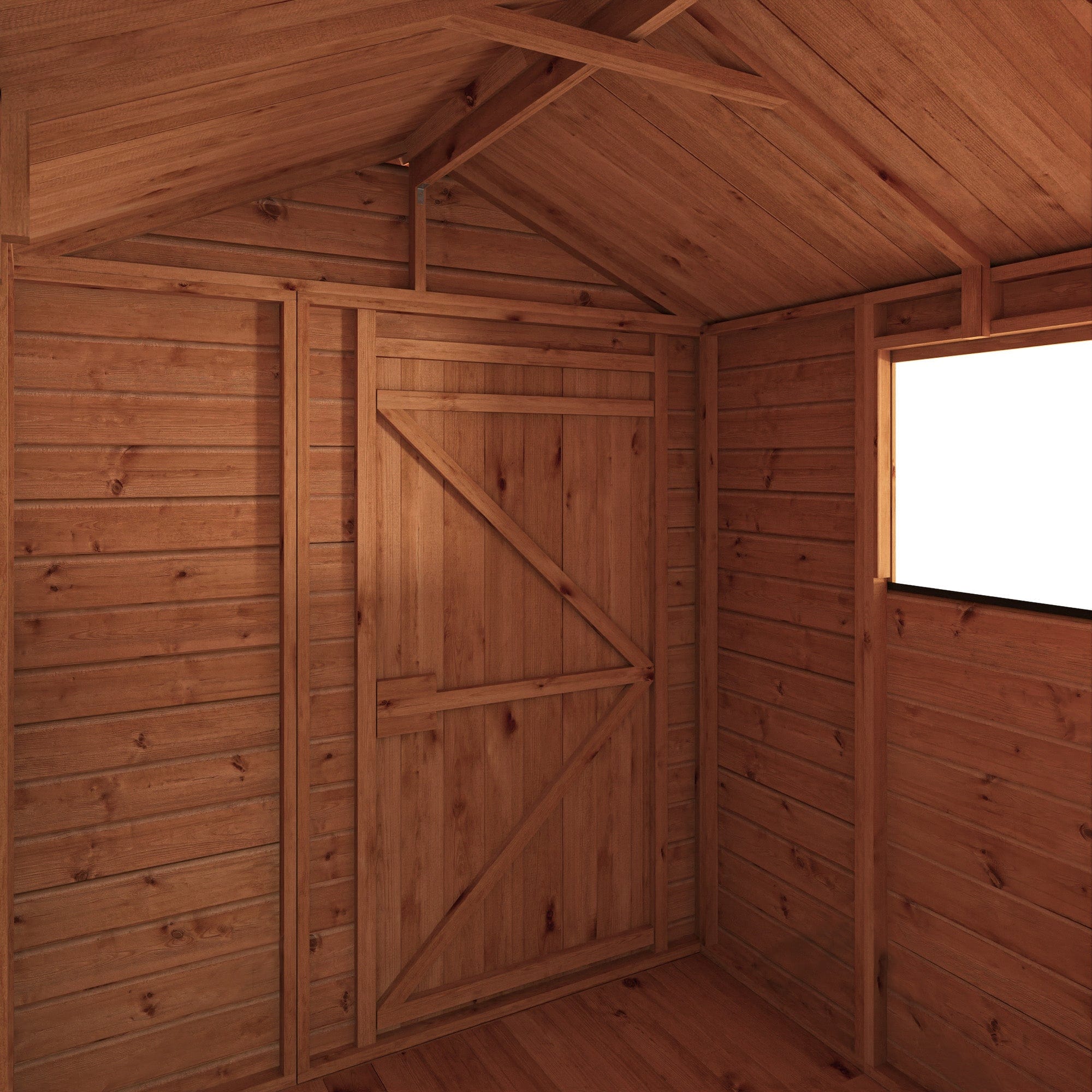 Mercia The Woodsman 6x6 Shiplap Apex Wooden Shed