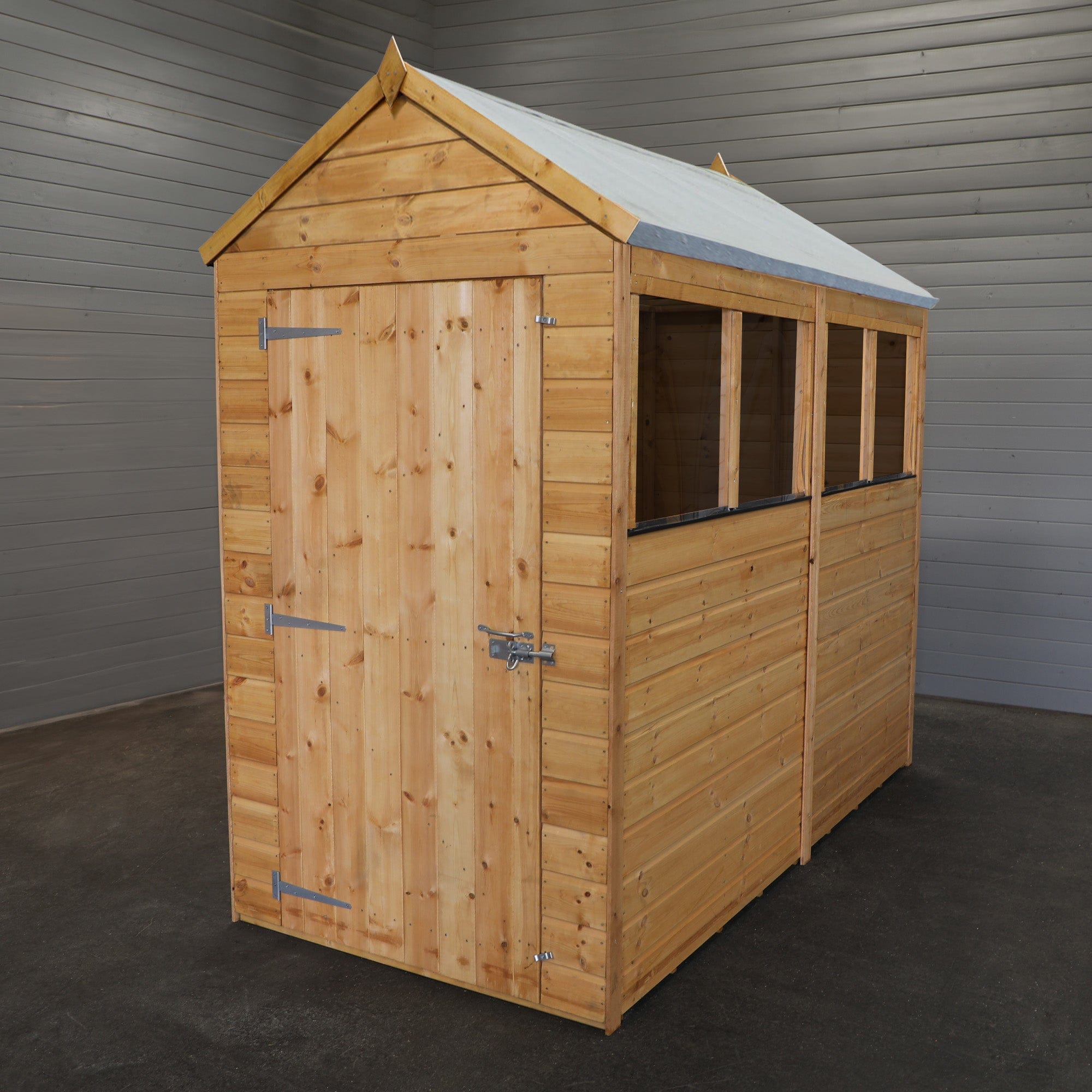 Mercia The Woodsman 8x4 Shiplap Apex Wooden Shed