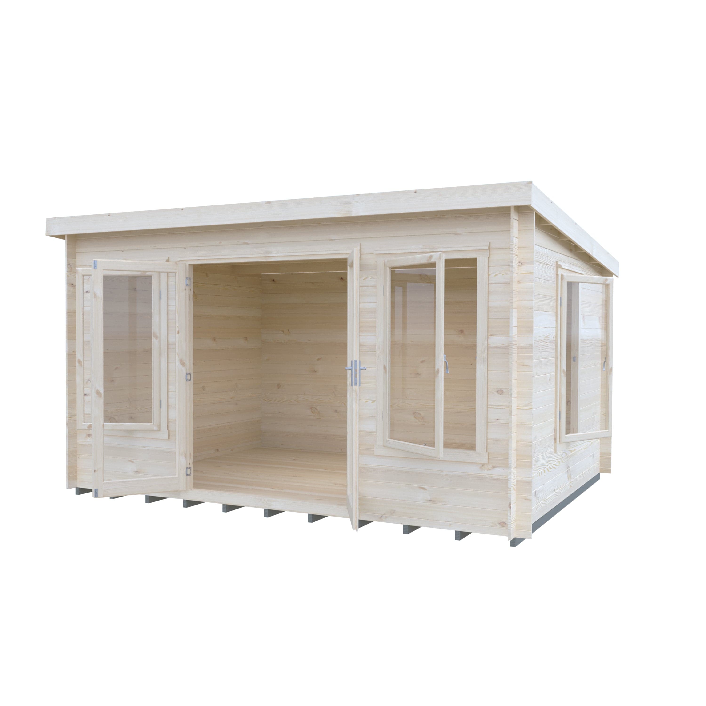 Shire Emneth 10 x 13 Pent Log Cabin in 19mm Logs