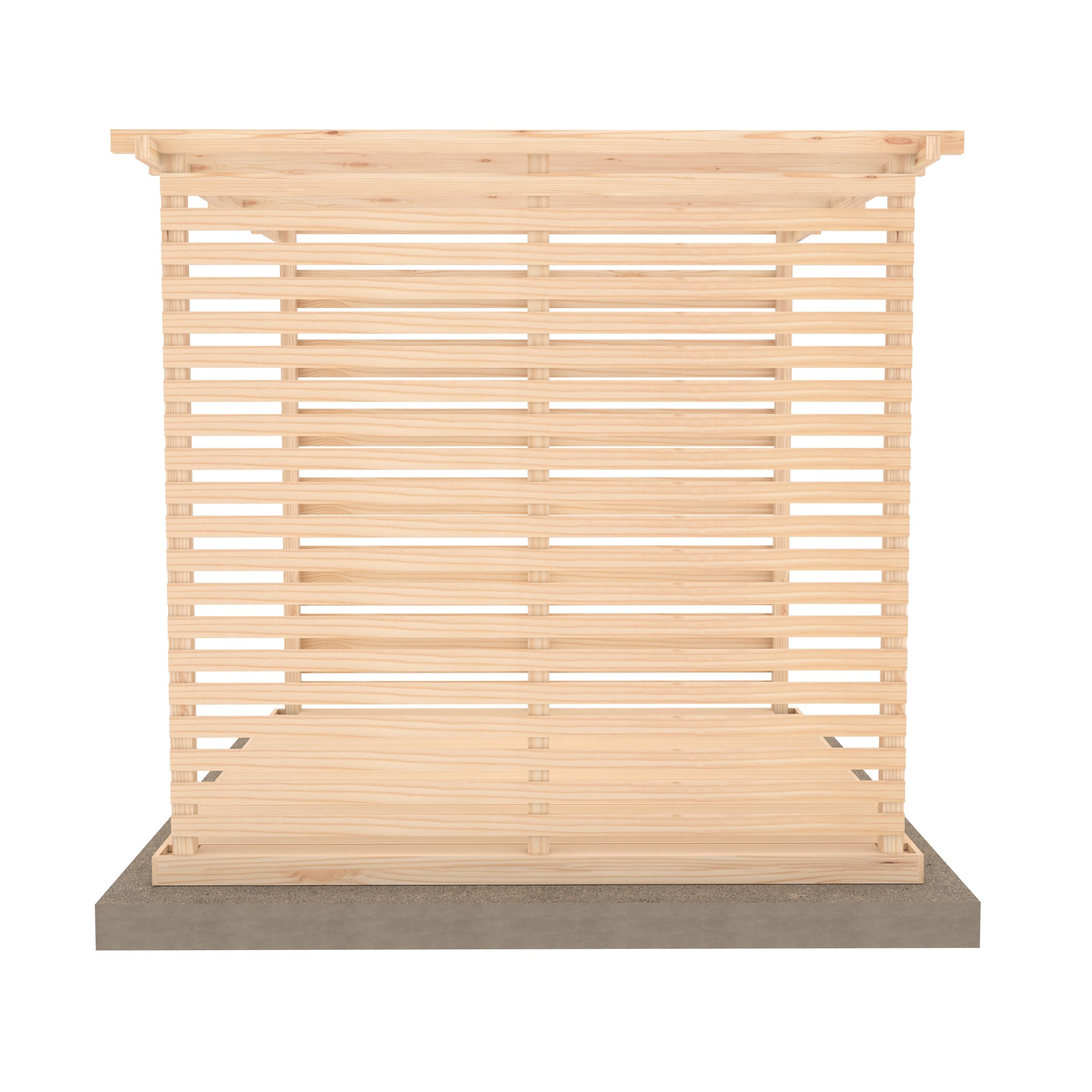 Shire 8 x 8 Ivy Pergola Kit with Decking & Sides