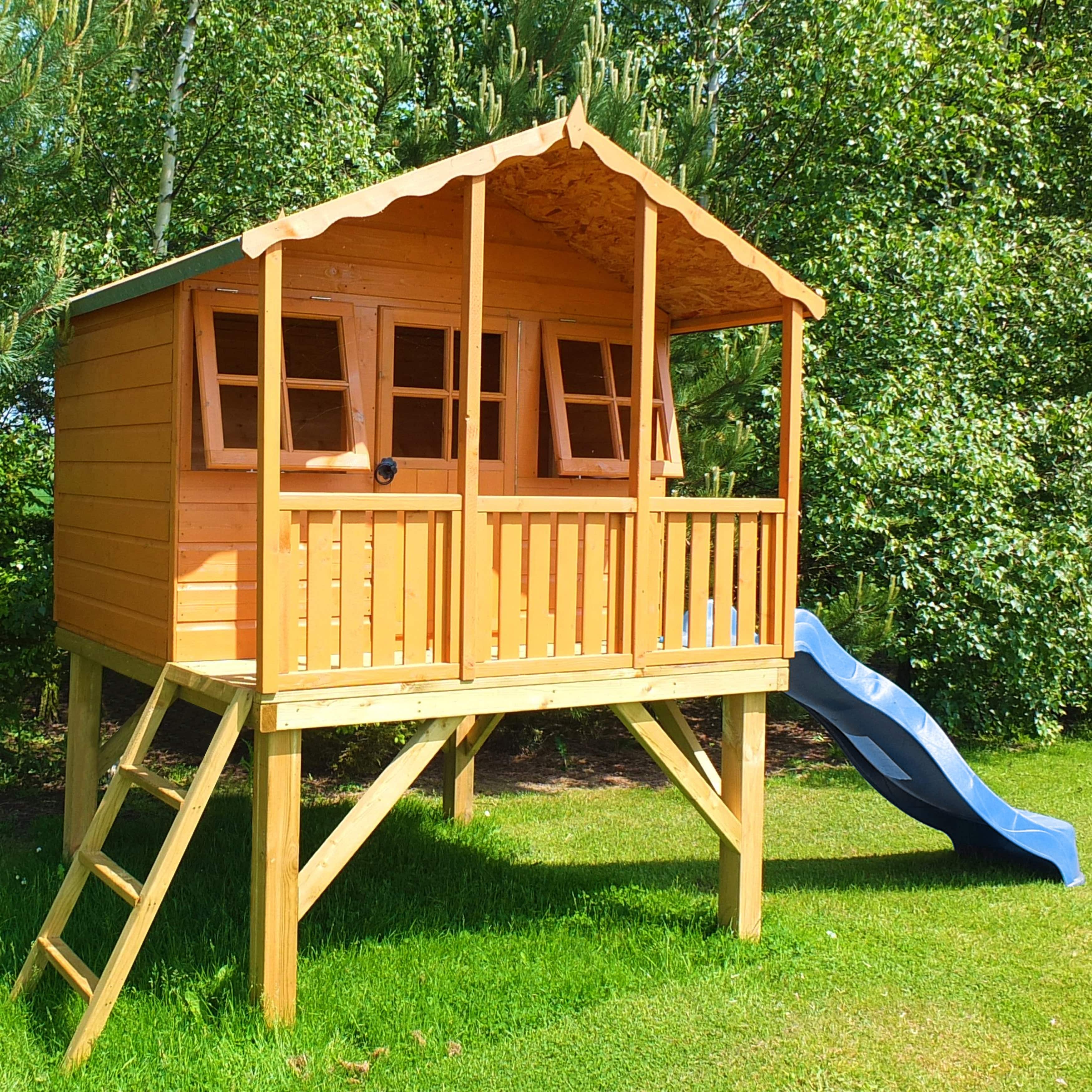 Shire 6x4 Stork Playhouse with Platform & Slide