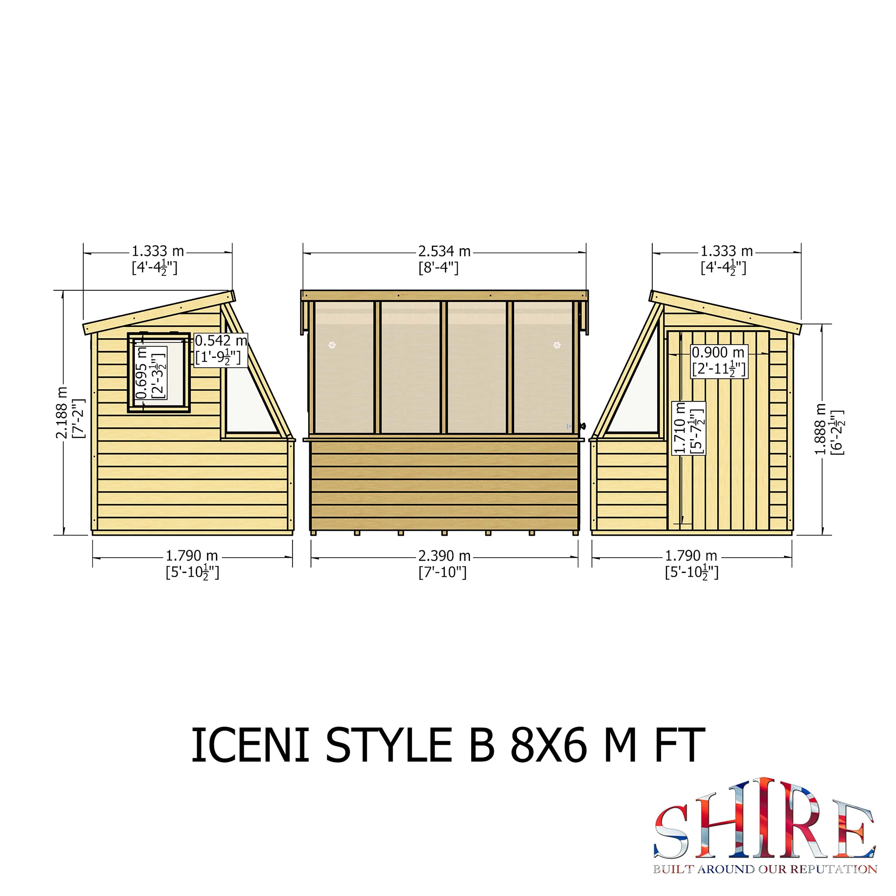 Shire Iceni 8x6 Potting Shed
