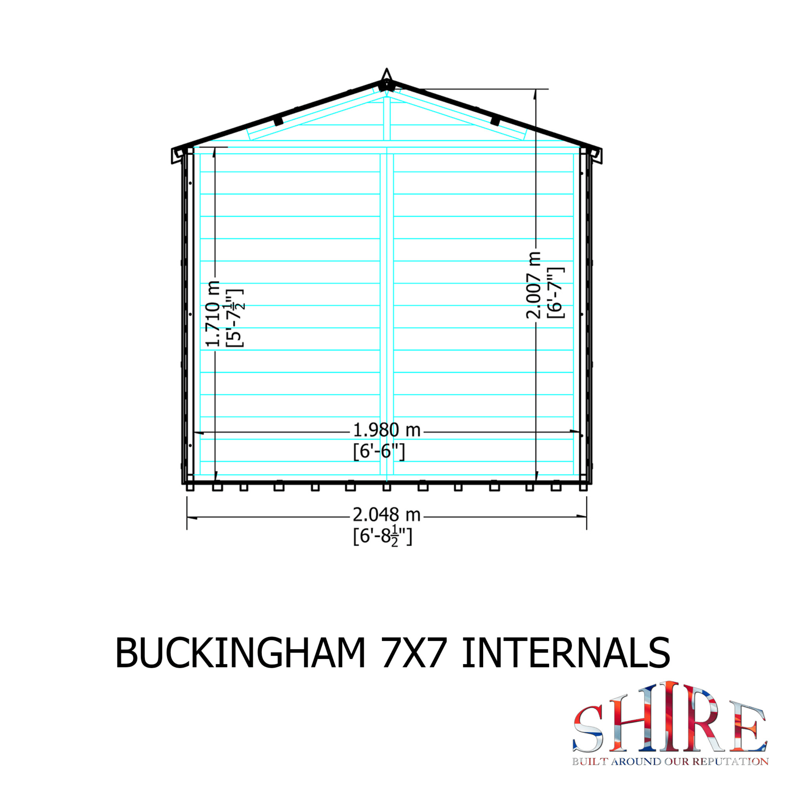 Shire Buckingham 7 x 7 Wooden Summerhouse