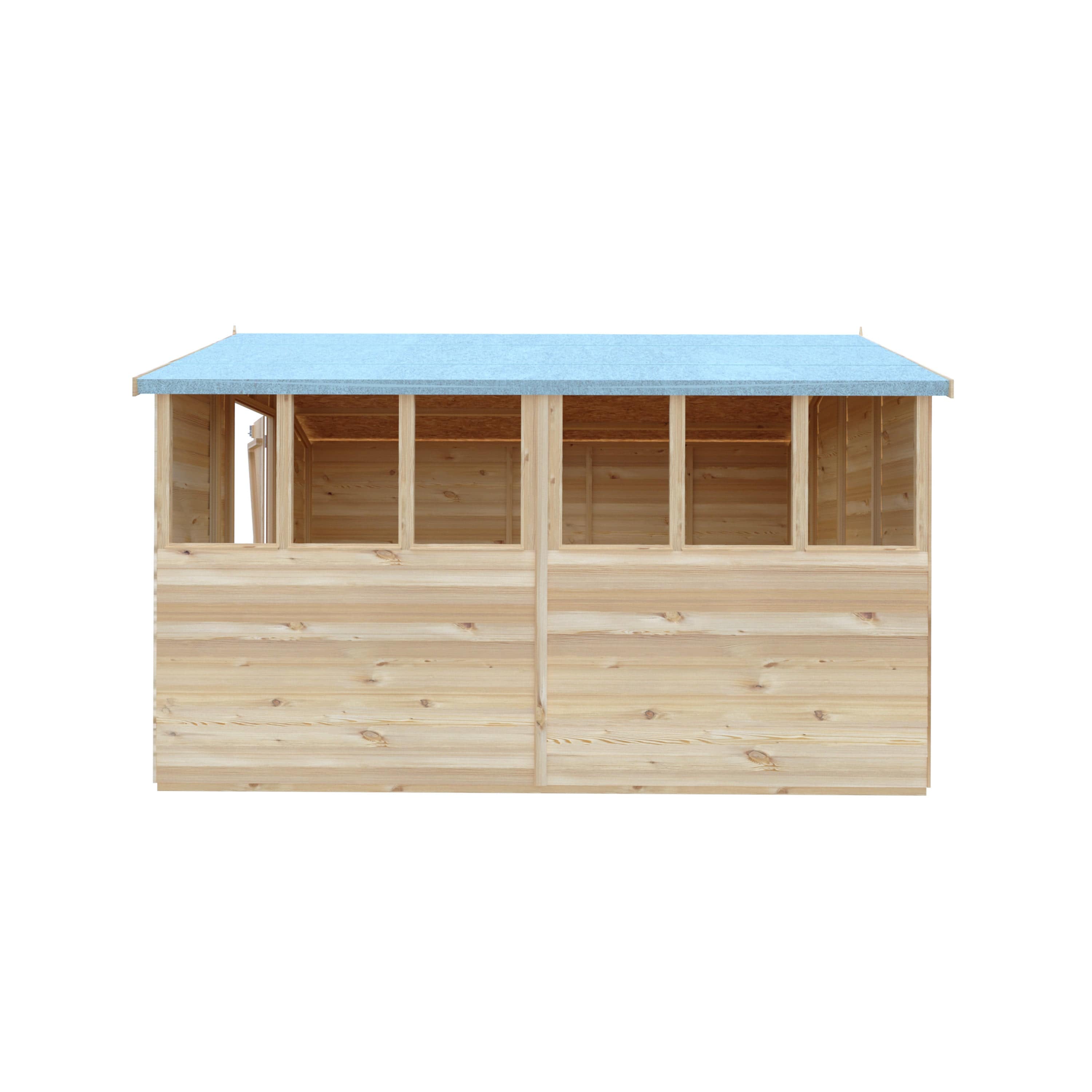 Shire 10x10 Overlap Shed Double Door With Windows