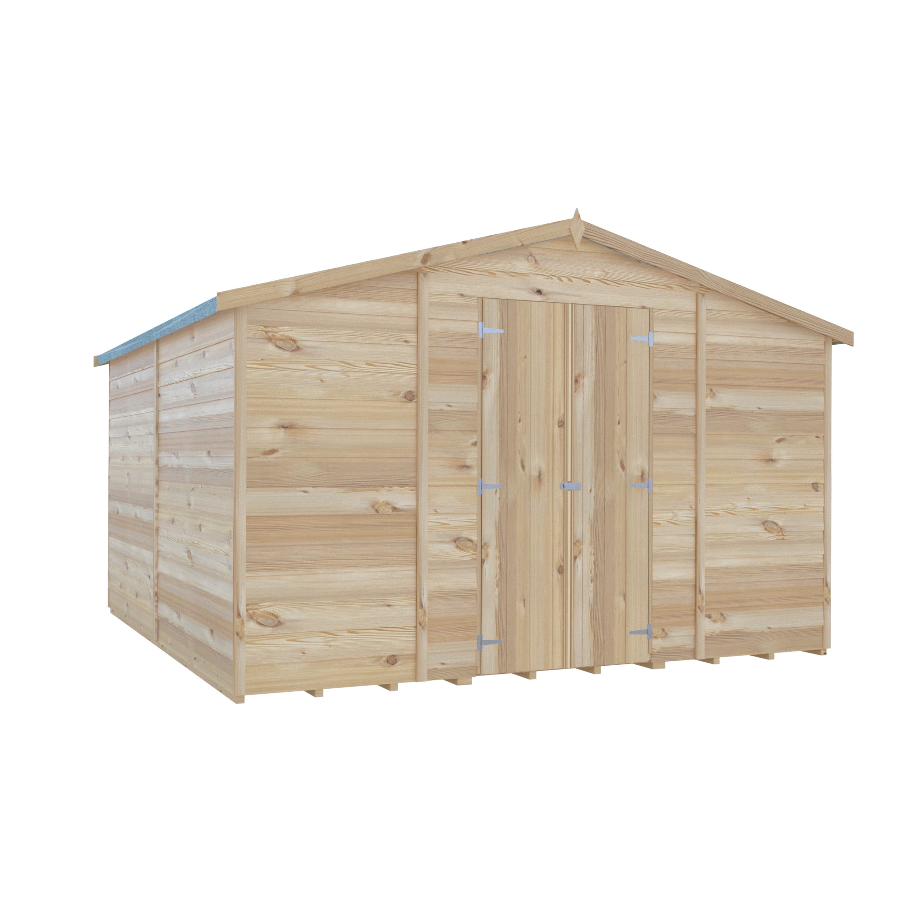 Shire 10x10 Overlap Shed Double Door With Windows