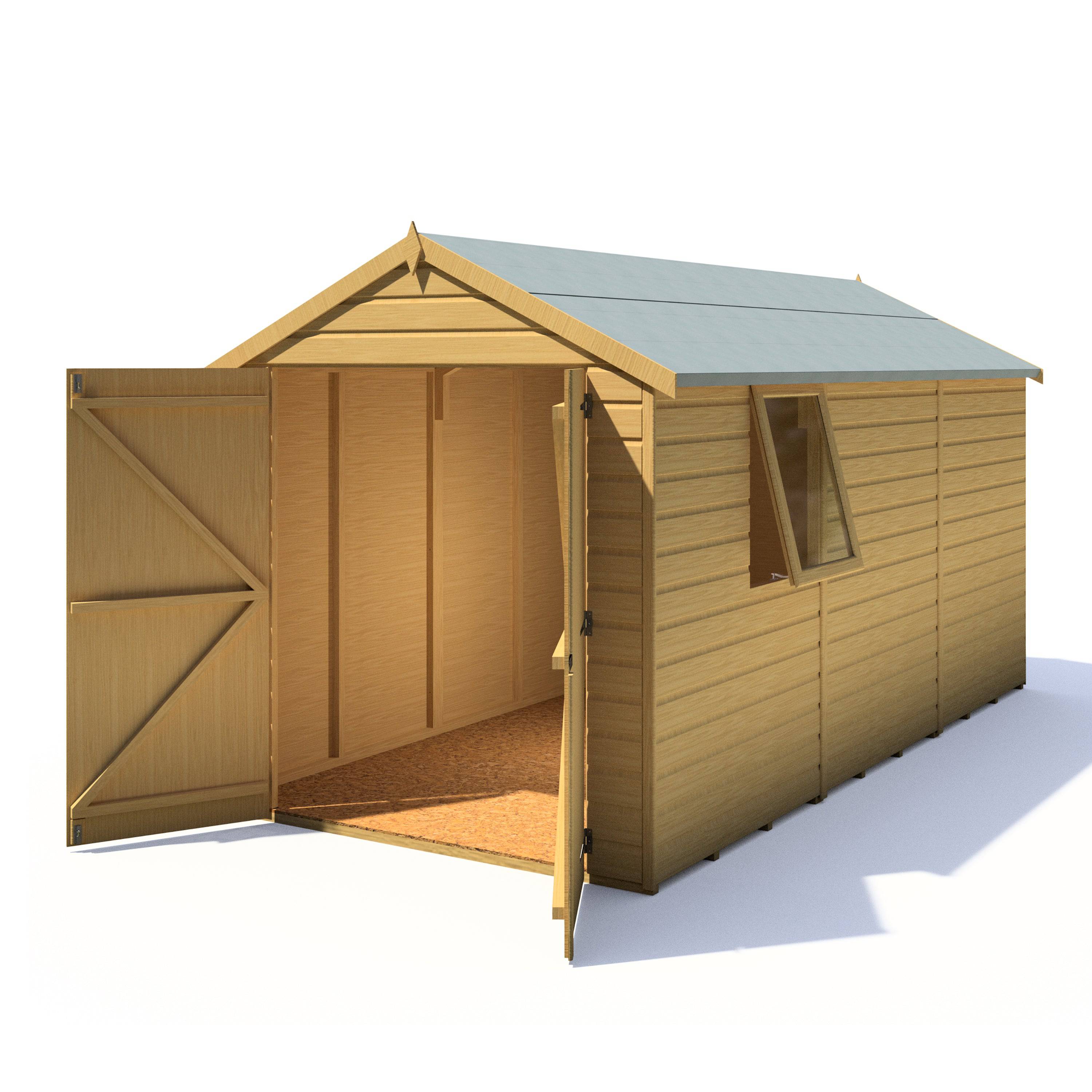 Shire 12x6 Warwick Shed Apex Double Door