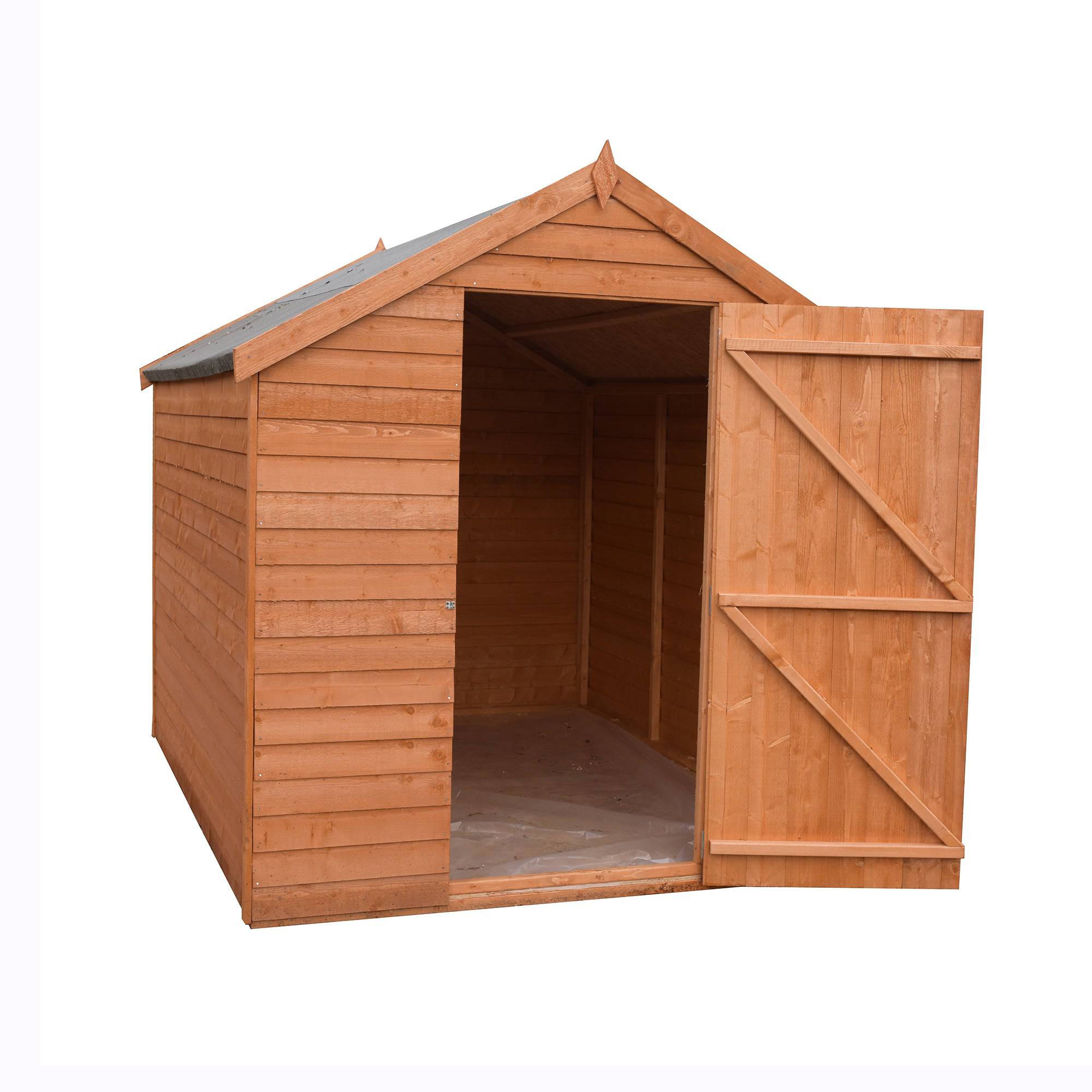 Shire 7x5ft Value Overlap Shed - Single Door