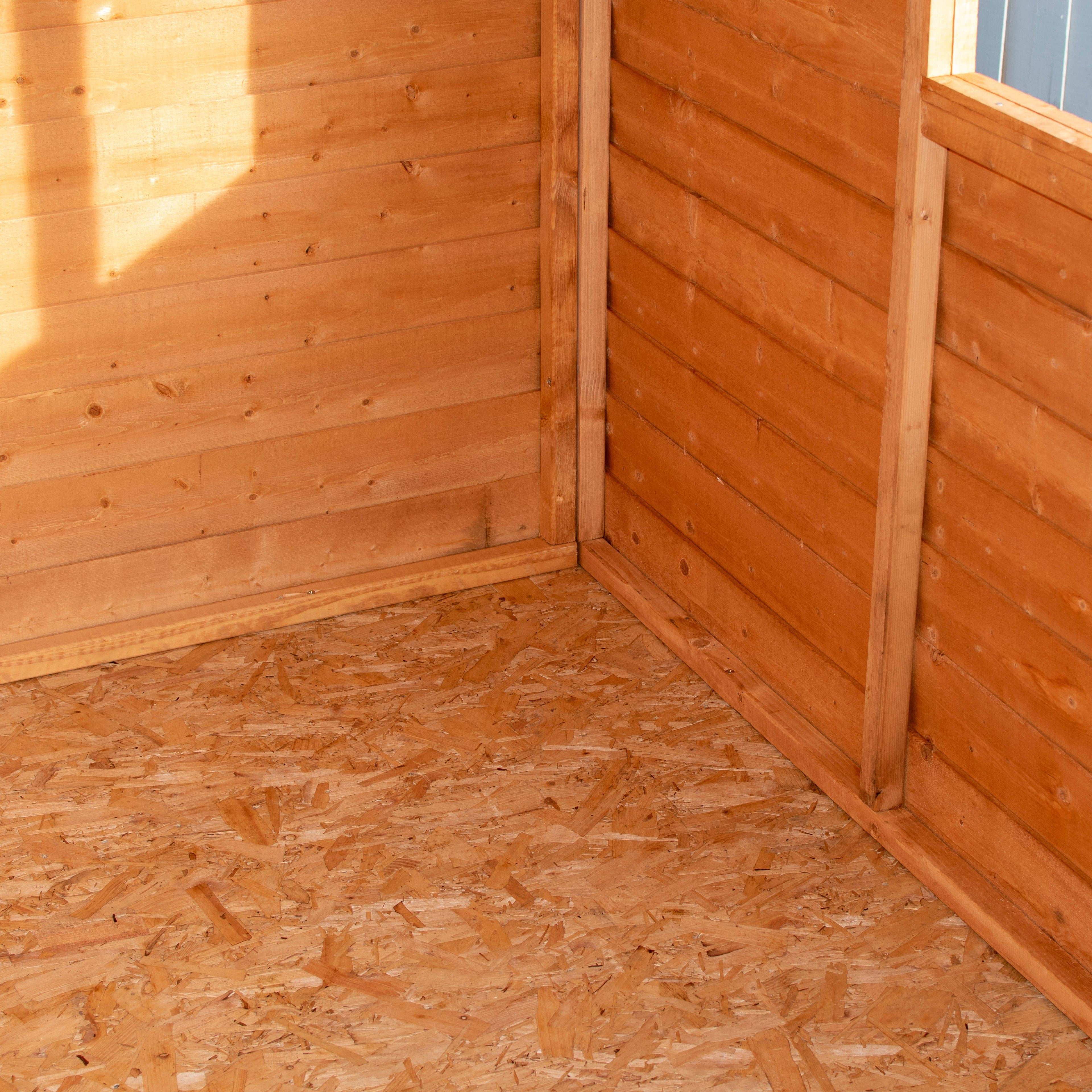 Shire 8x6 Overlap Shed Dip Treated With Windows