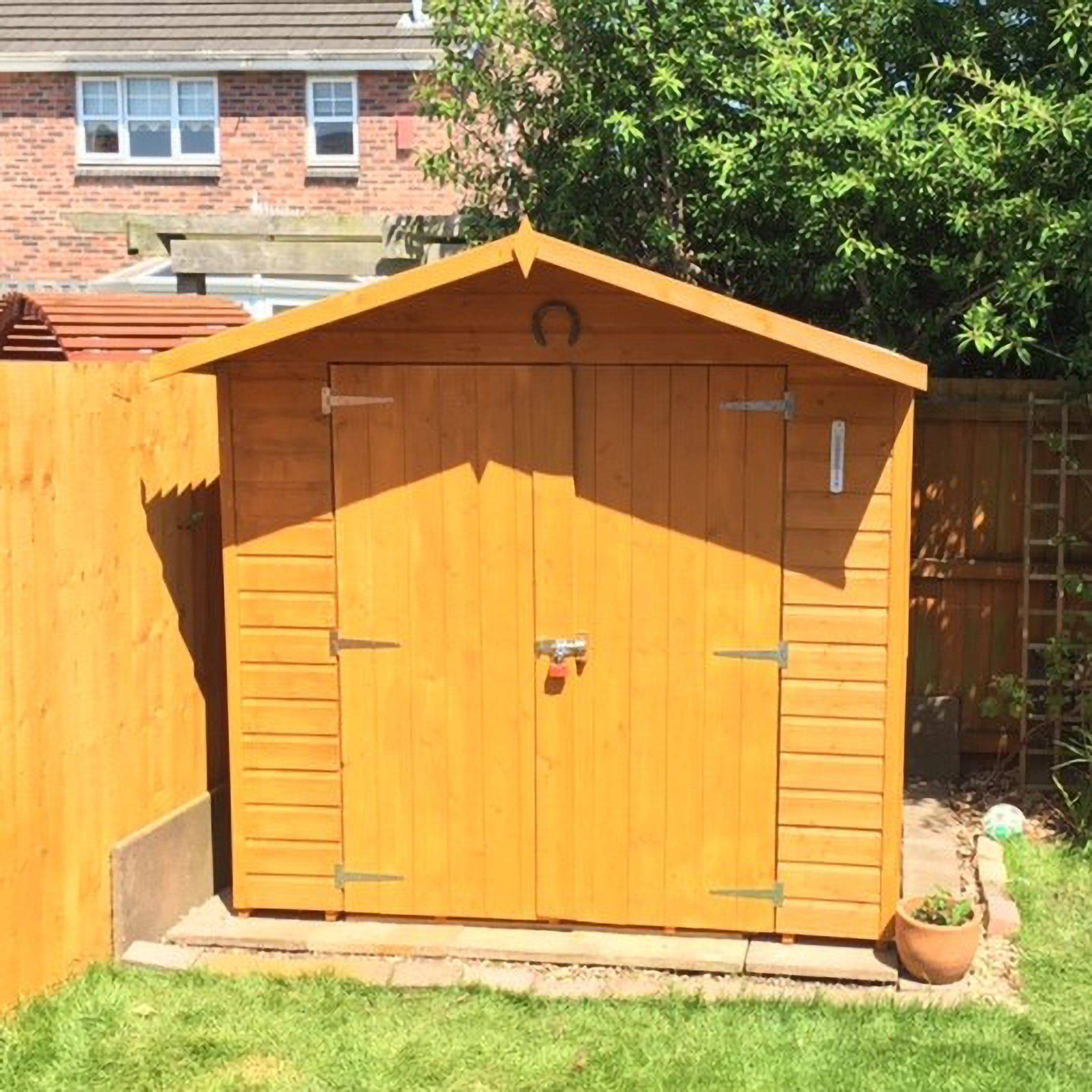 Shire Alderney 7x7 Shed Apex Double Door Workshop