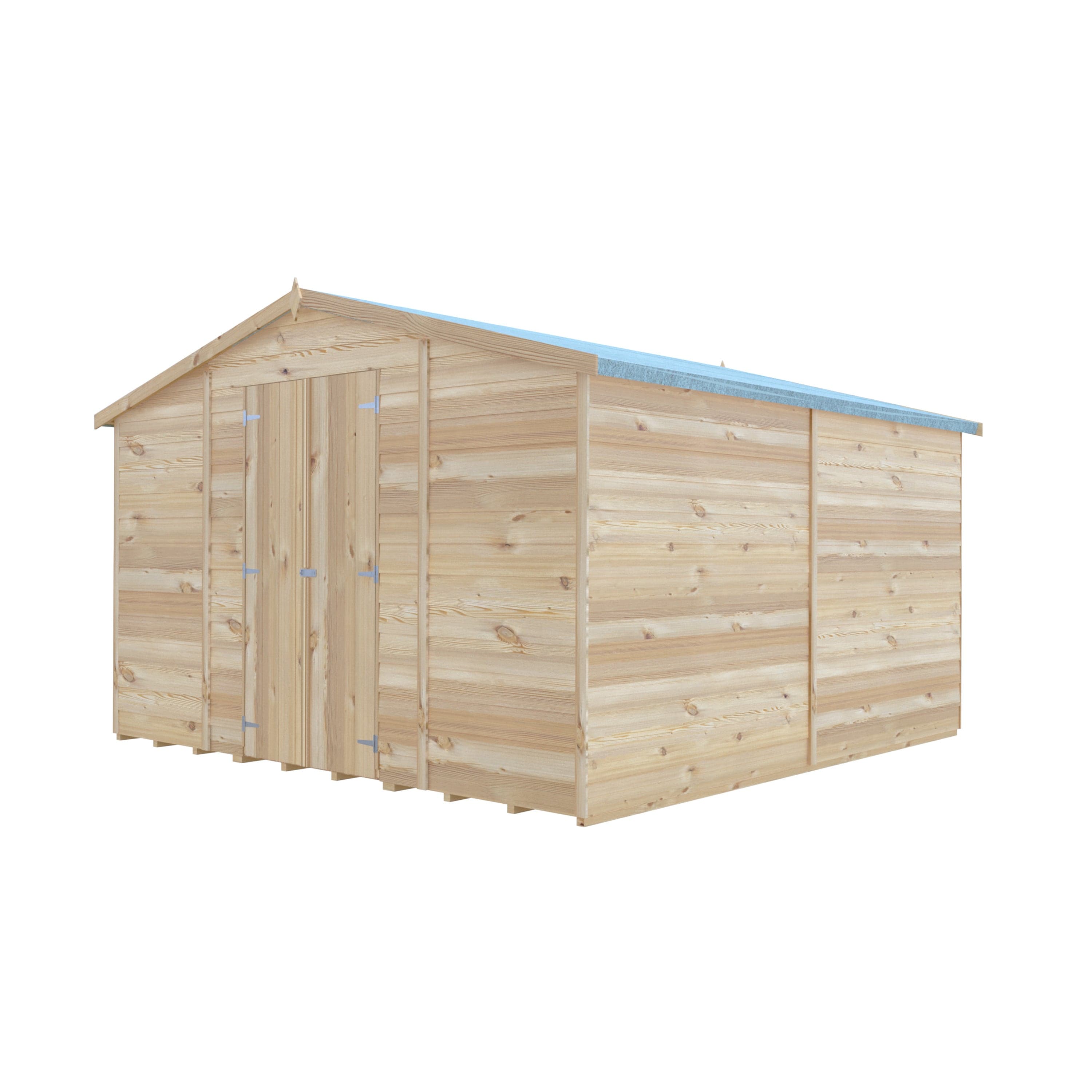 Shire Overlap Double Door Shed - 10x15ft