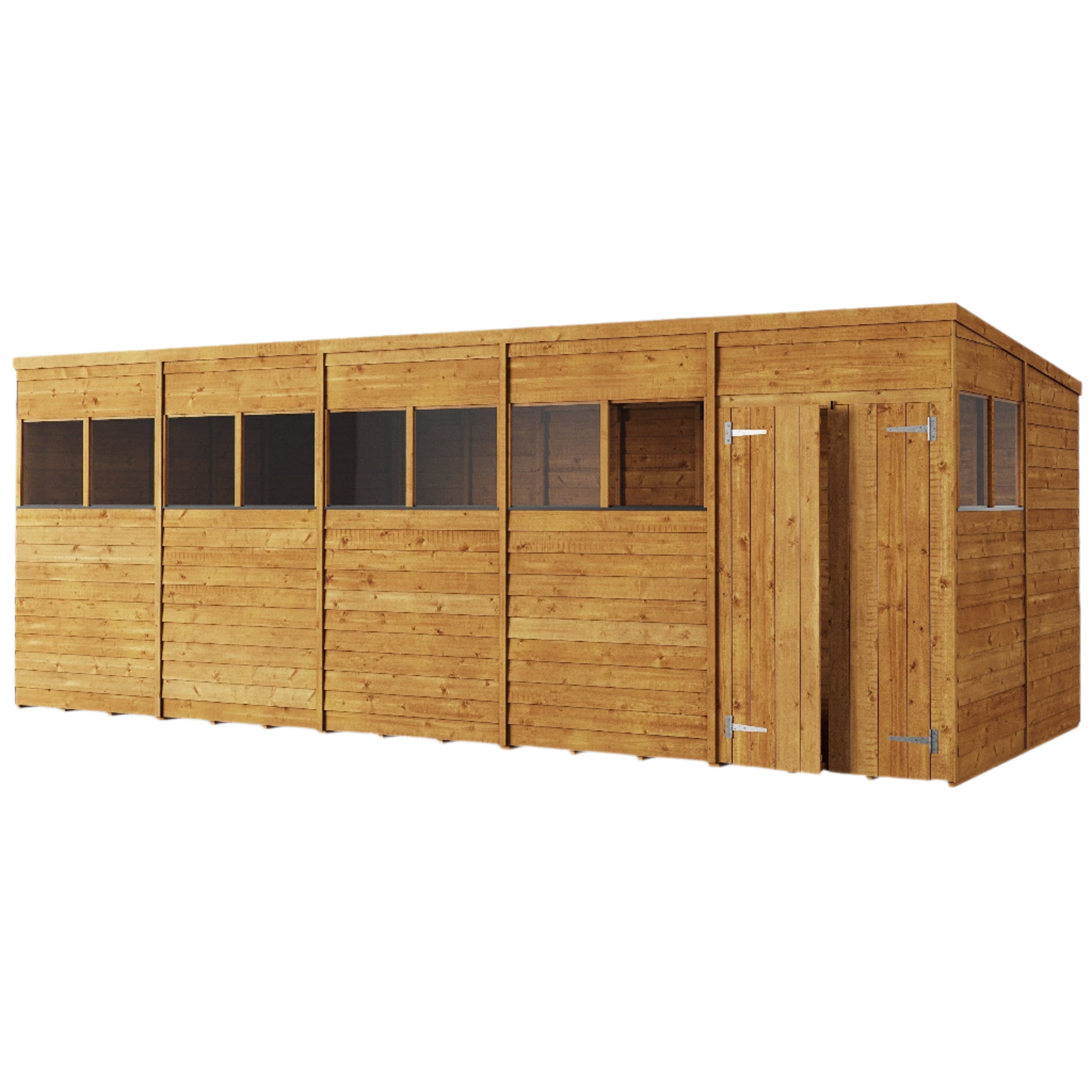 Store More 20 x 8 Pressure Treated Overlap Pent Shed