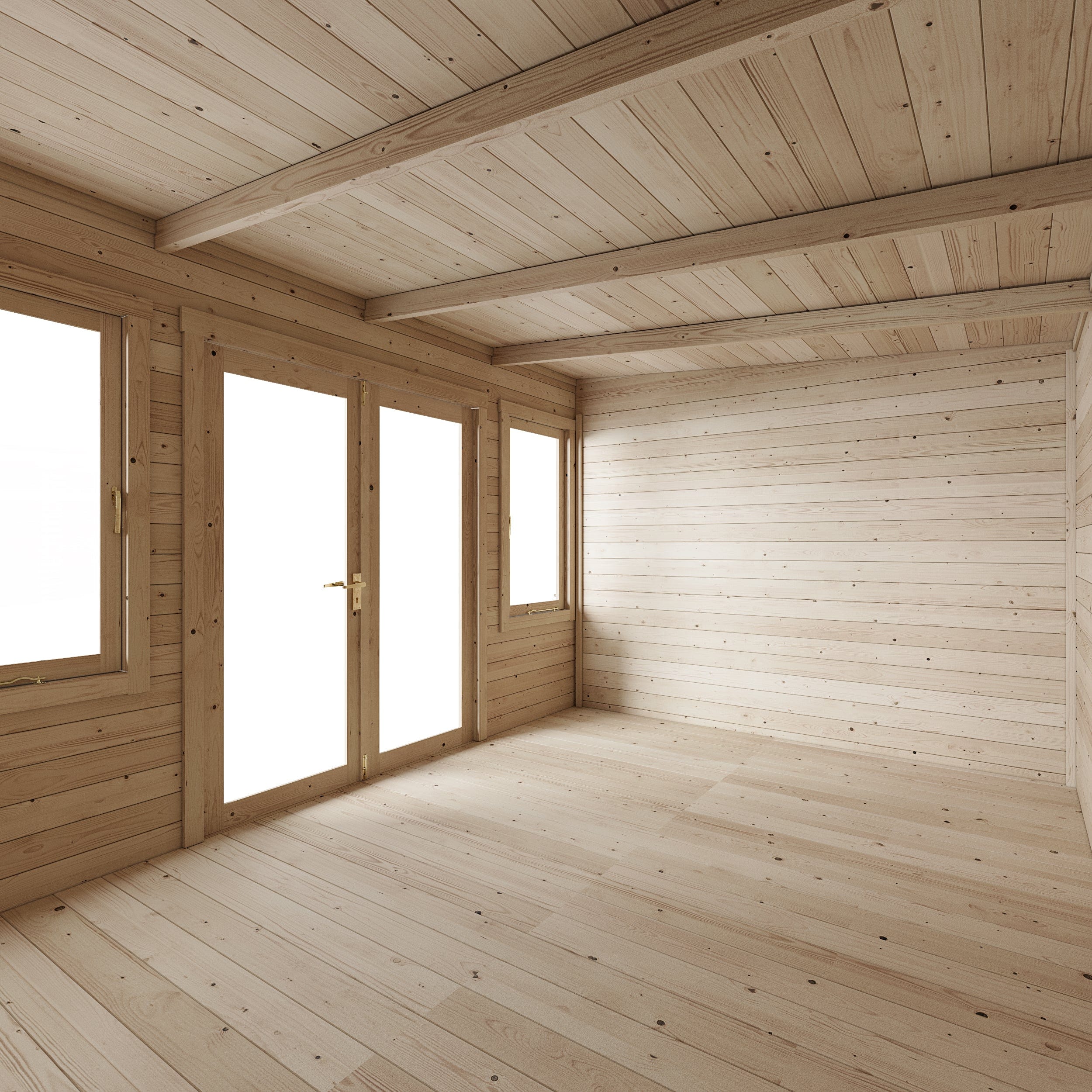 Store More Ashley Pent Log Cabin Garden Room - 4x3m