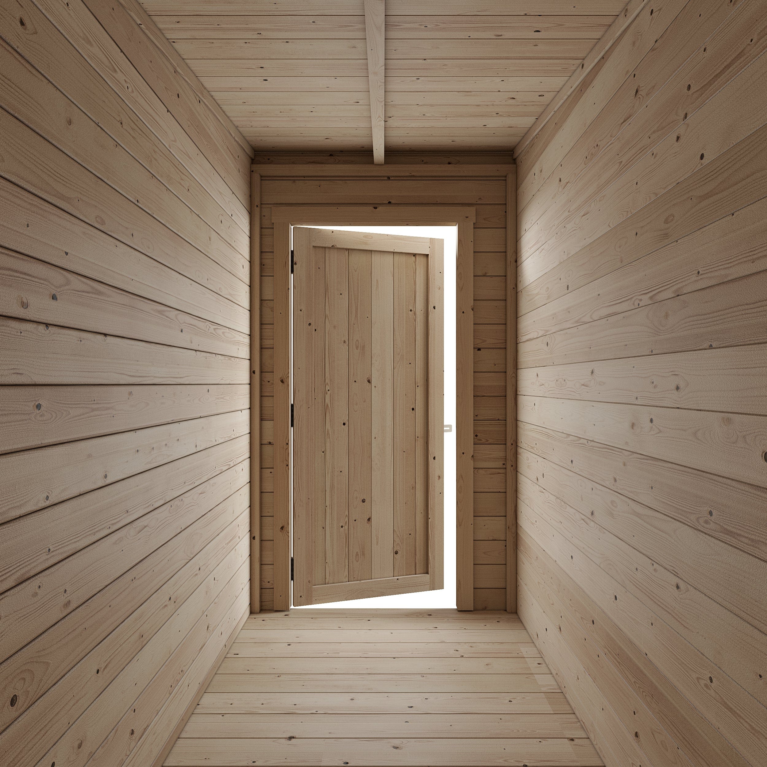 Store More Darton 12ft x 8ft Pent Log Cabin with Side Store - Pressure Treated